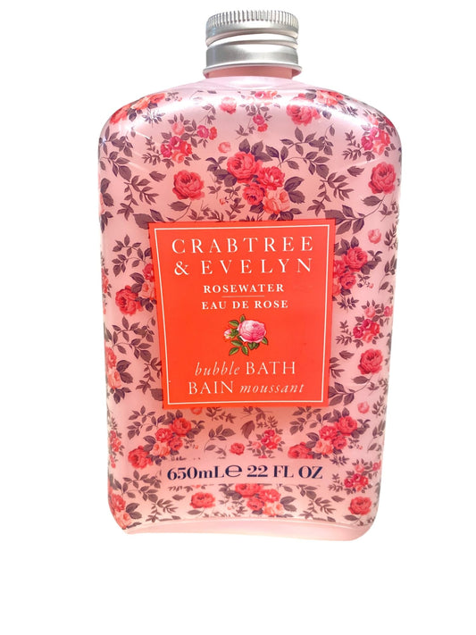 Crabtree & Evelyn Rosewater Bubble Bath Shower Gel 21.9 oz