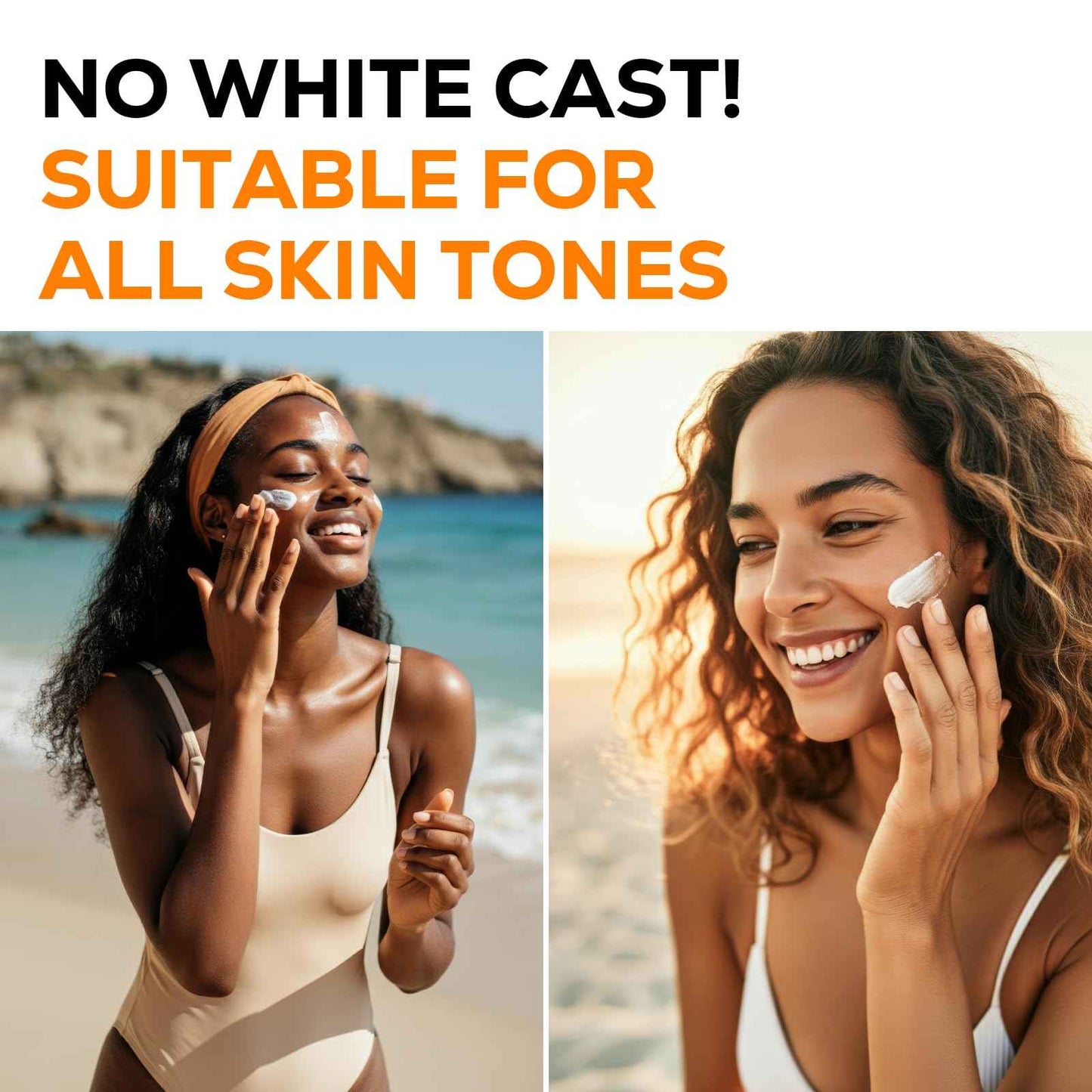 Olivia & Allison Aqua Sunscreen SPF 50+ PA++++ (1.69fl.oz) - Non-Sticky Korean Sunscreen, No White Cast & Invisible