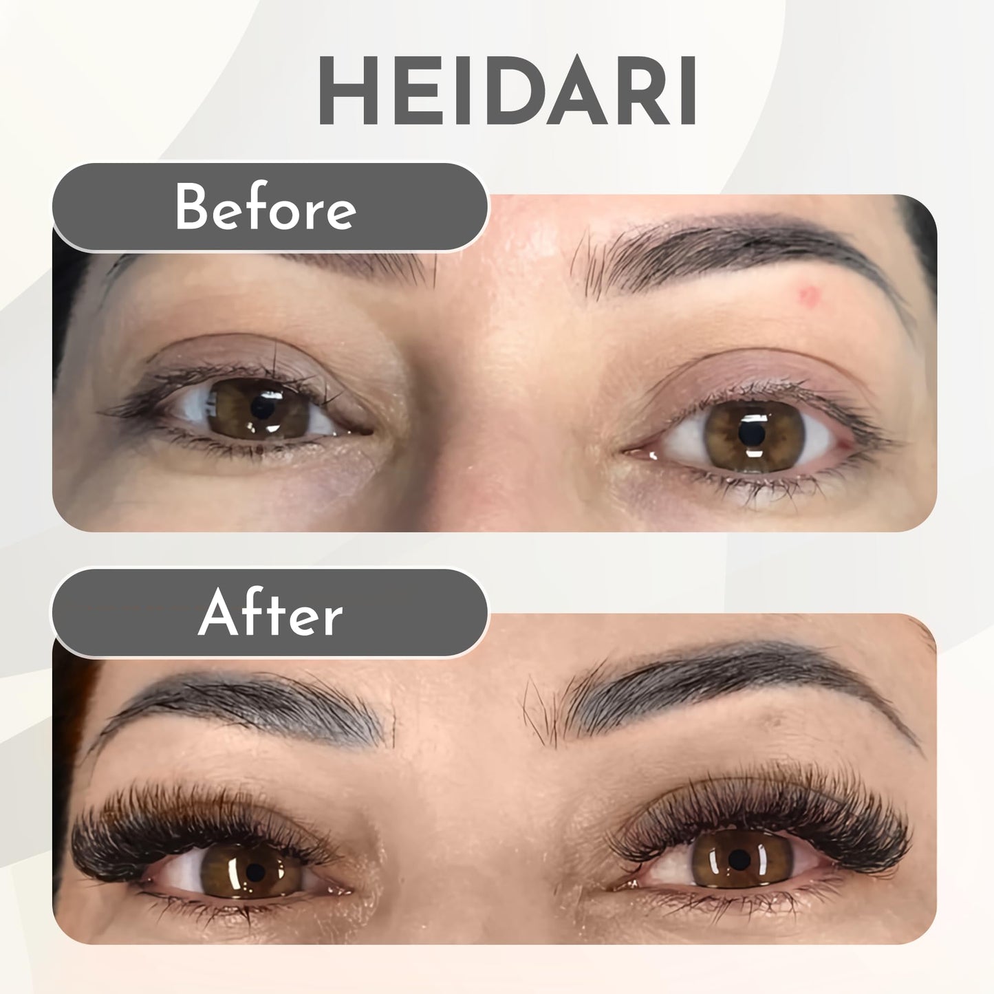 Heidari Handcraft Promade Eyelashes Extension Ideal for Professional Lash Salon, Collection 3D-20D, C CC D DD Curl, Thickness 0.03~0.1mm, Length 8-20mm, Long Lasting,Easy Application 10D-0.03 D 10 mm