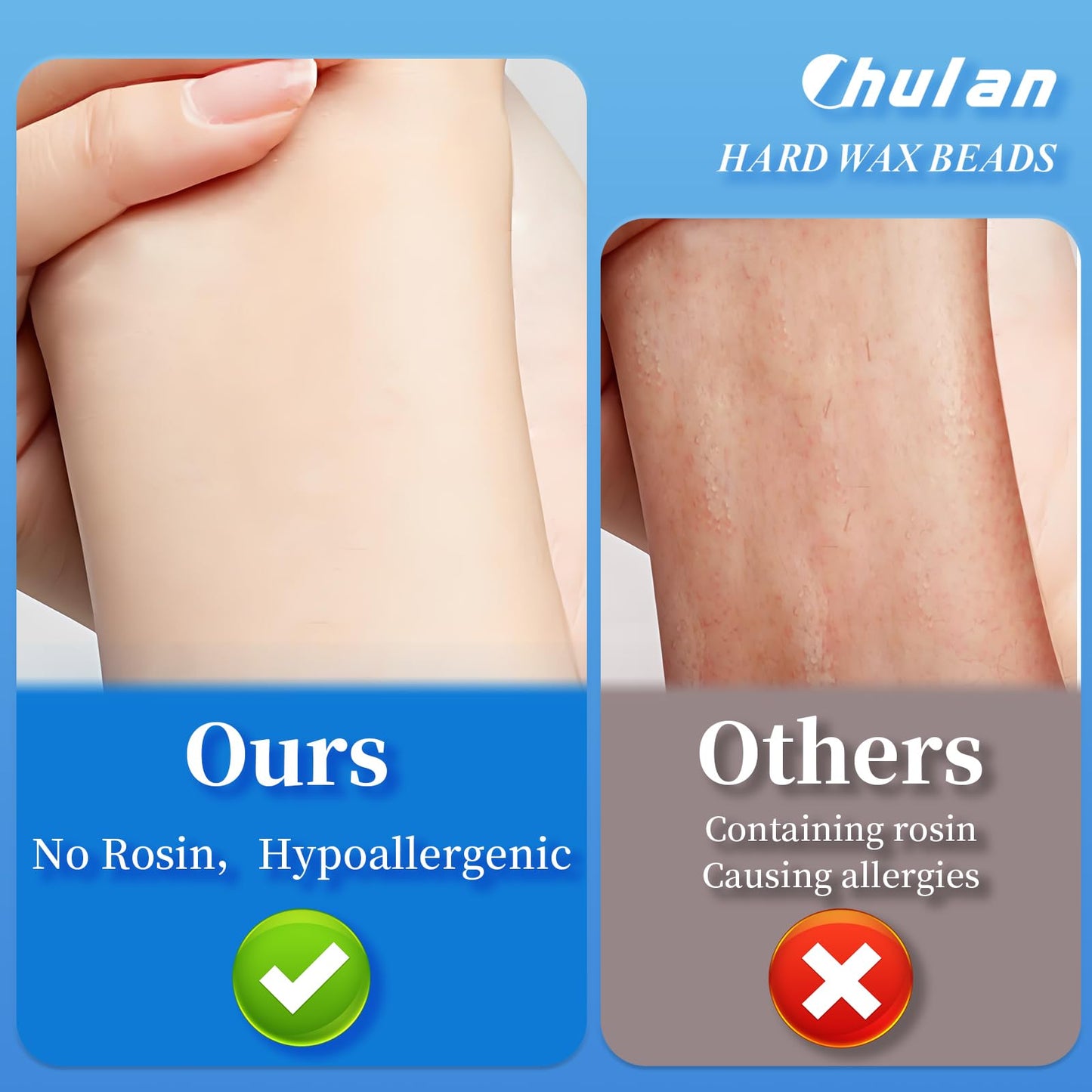 Chulan Hard Wax Beads, 1000g Heart Wax Beans for Sensitive Skin, Hypoallergenic Unscented Waxing Beads for Coarse Hair Removal, Body, Brazilian Waxing, Facial, Bikini, Legs, Armpits Women Home Pink