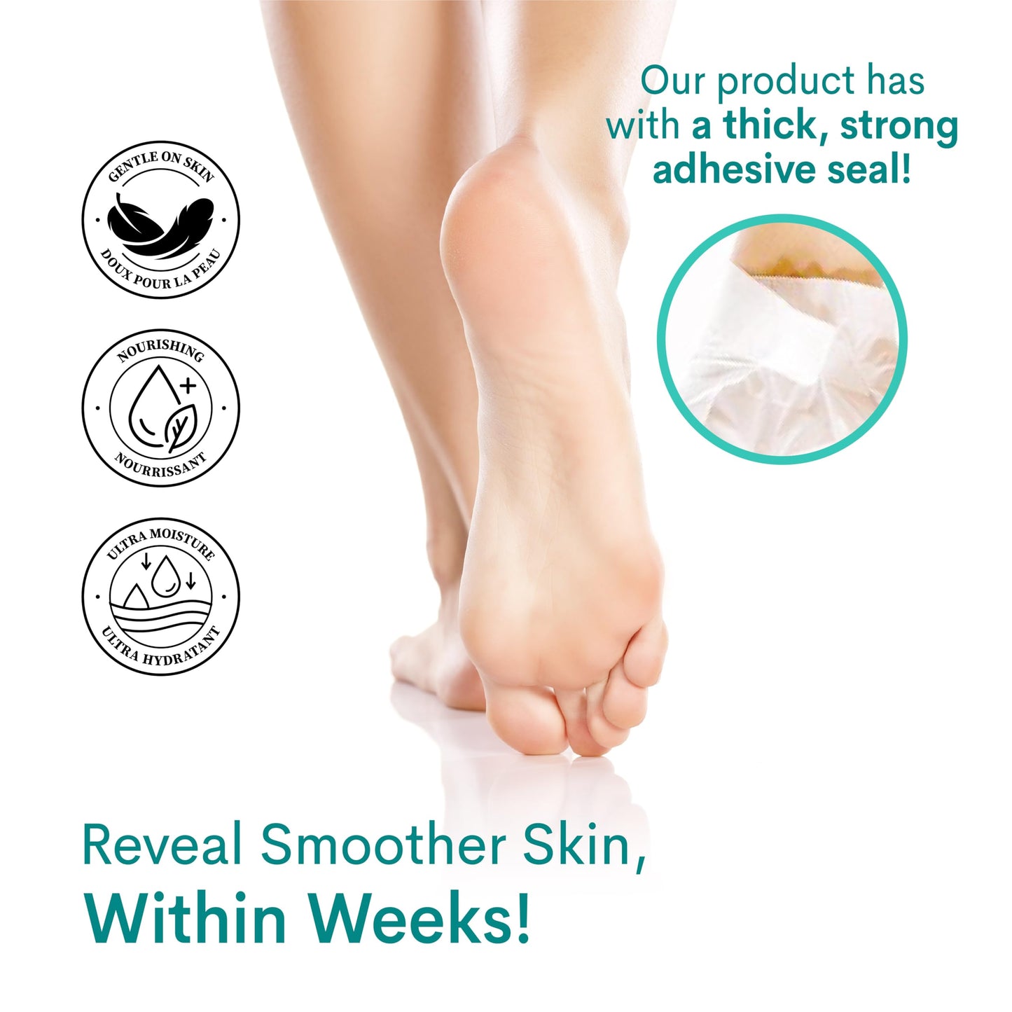 Innerest Original Derma Beauty 24 pairs Moisturizing Foot Mask Foot Spa Foot care (Aloe & Lavender)