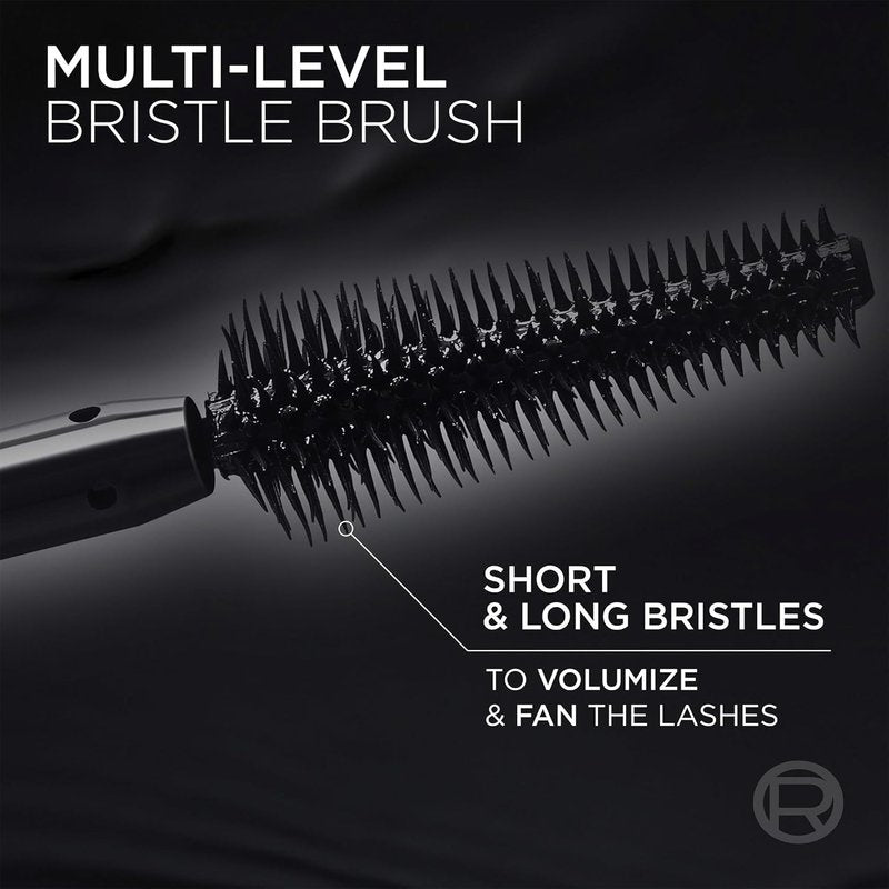 L'Oreal Paris Voluminous Panorama Mascara - Lengthening & Volumizing | Smudge-Resistant, All Night Black, 0.33 Fl Oz