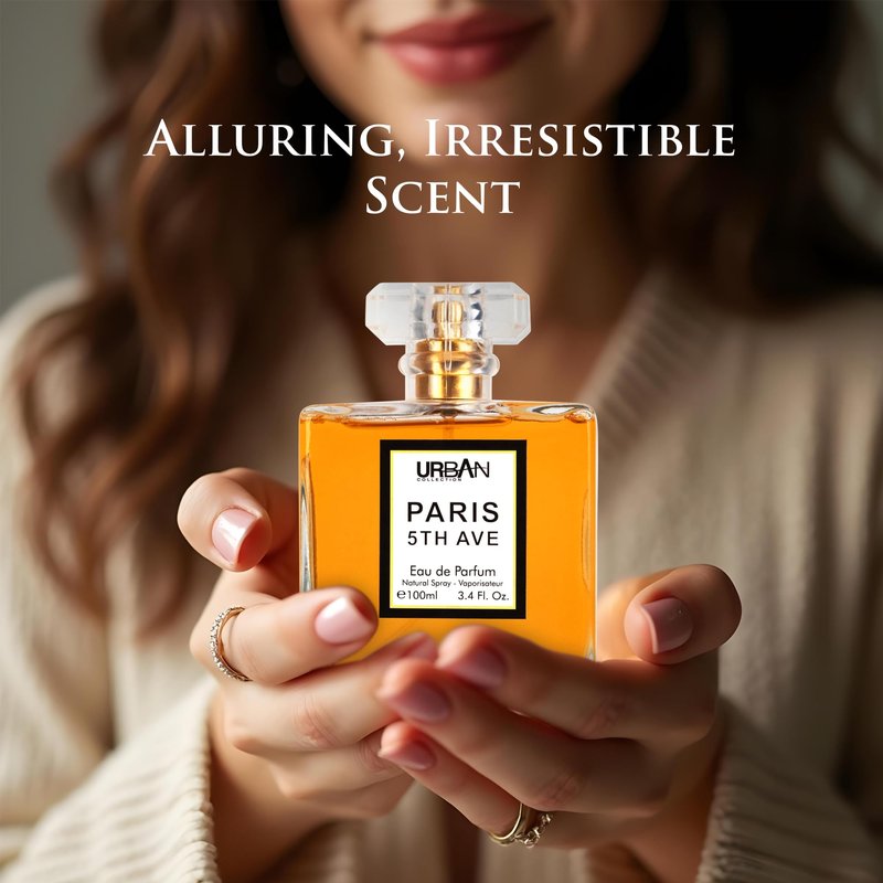 Paris 5th Avenue for Women Eau De Parfum - Top Notes of Aldehydes, Neroli, Ylang Ylang, Bergamot & Peach - Base Scents From Vetiver, Patchouli, Oakmoss, Sandalwood & Vanilla - Elegant 100ml Bottle
