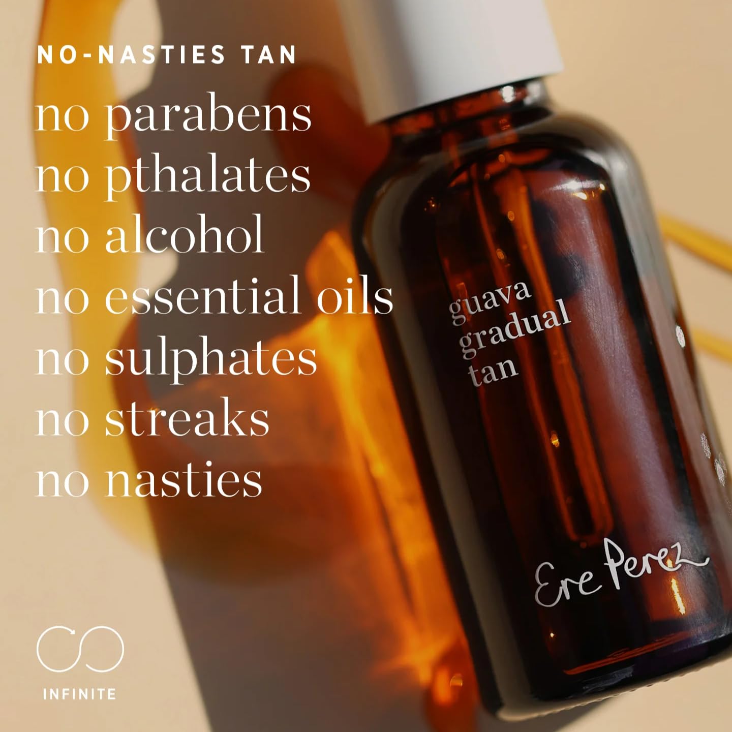 Ere Perez - Guava Gradual Tan | Illuminate + Even Skin Tone Without Streaks | Vitamin C + Aloe | Vegan, Cruelty-Free, Clean Beauty Safe for All Skin Types (1 fl oz | 30 ml)