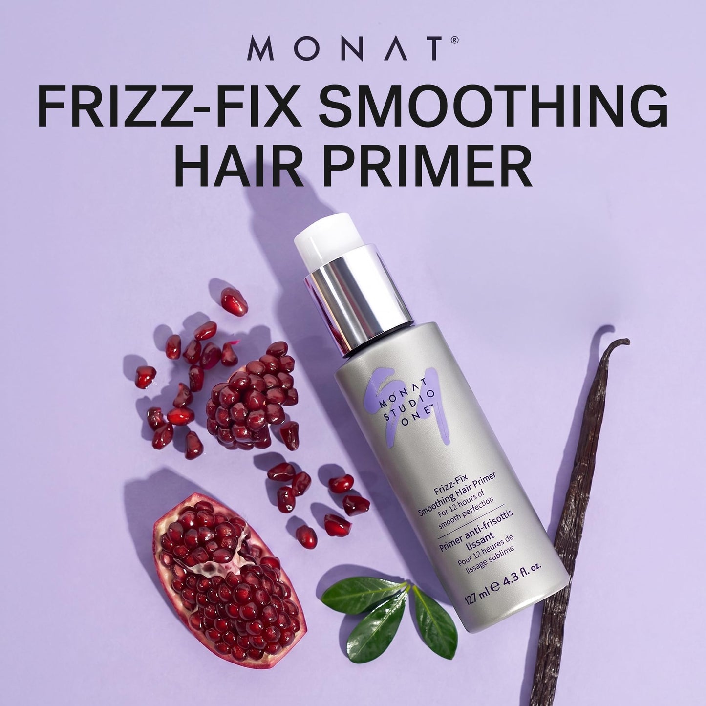 MONAT Studio One™ Frizz-Fix Leave-In Smoothing Hair Primer – Extended Style Duration – Easy Application – Daily Use – Color-Safe – Lightweight Formula