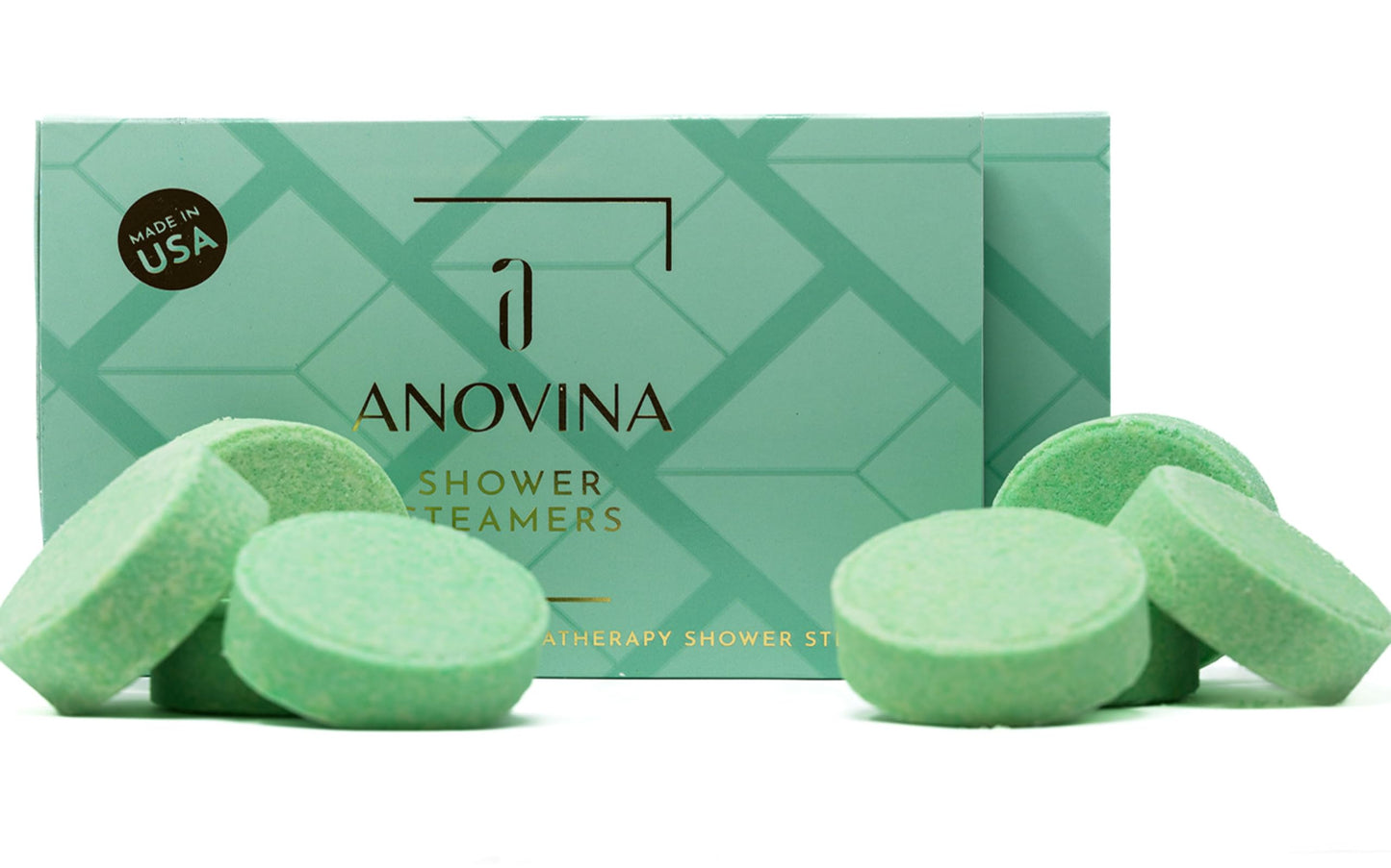 Anovina 12XL Eucalyptus Shower Steamers – Made in USA with Menthol for Aromatherapy. Enjoy a Spa-Like Shower Experience!