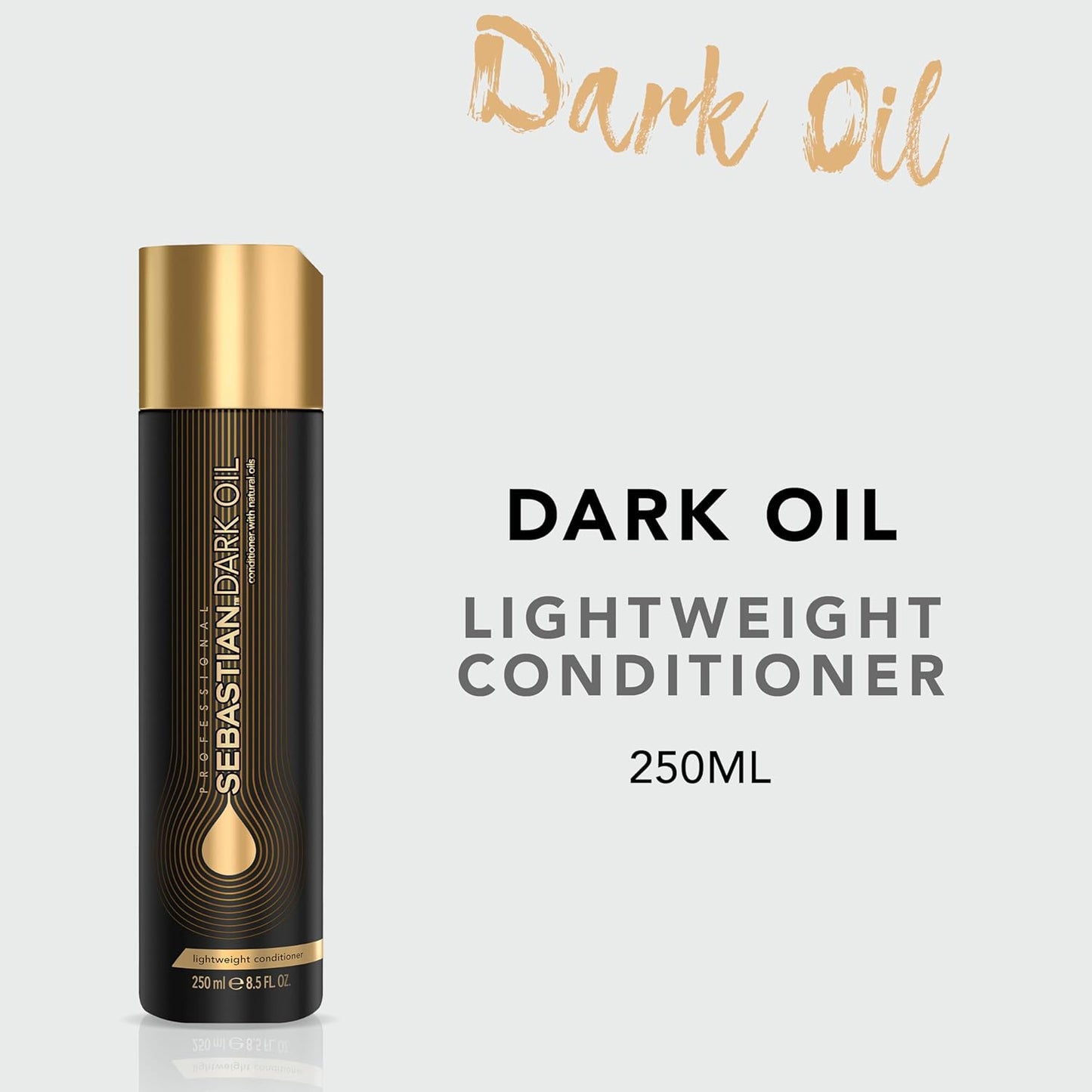 Sebastian Professional Dark Oil Conditioner - Lightweight Formula with Jojoba & Argan Oil for Silky Smooth Hair