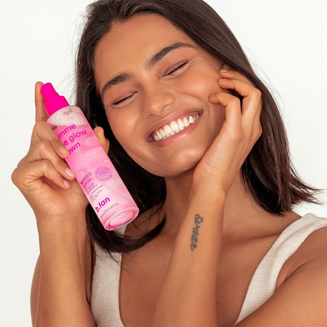 Clear Face Tan Mist Bundle - Gradual Bronzing Facial Tanner Spray, Infused with Rosewater | 6.7 Fl Oz, Pack of 2