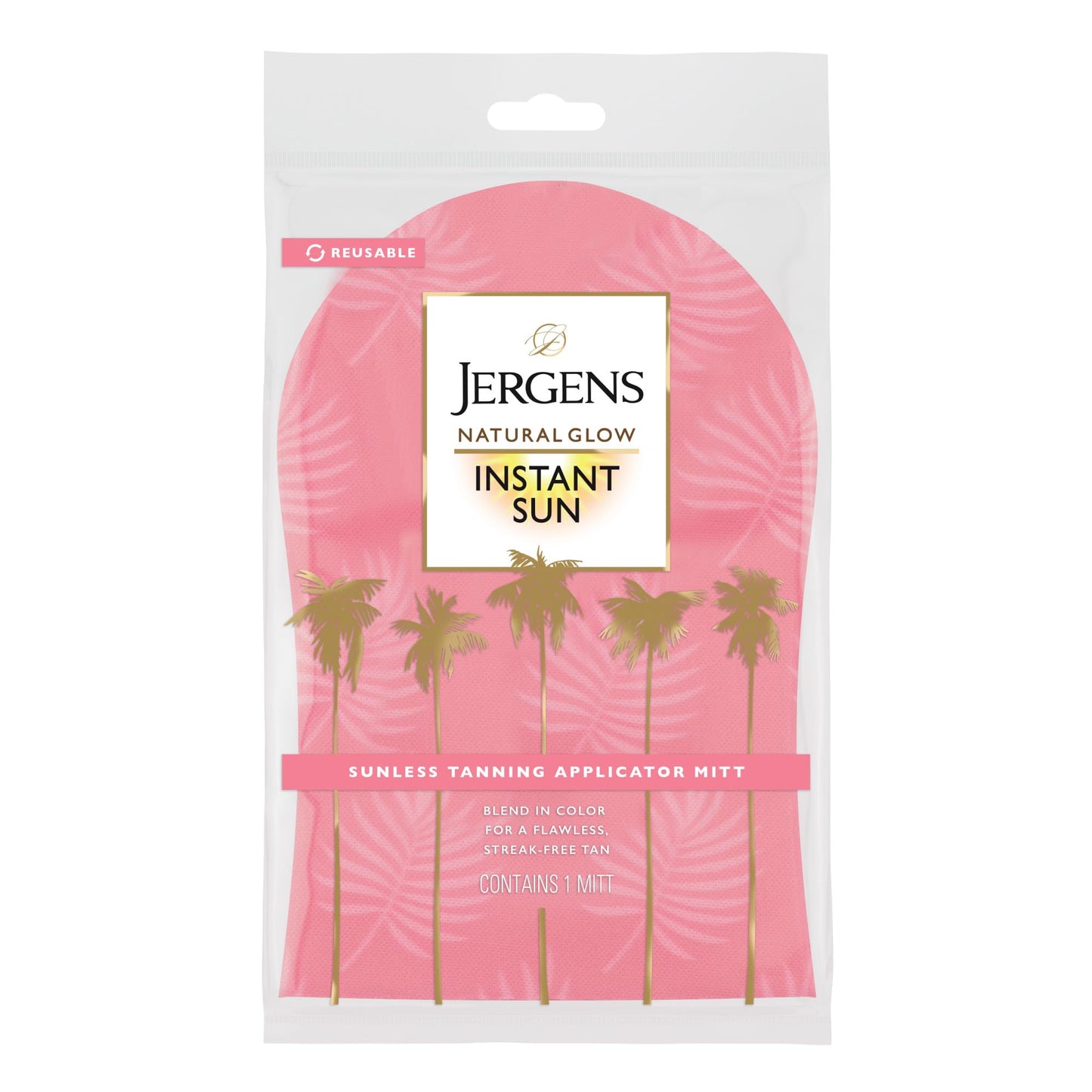 Jergens Natural Glow Body Applicator Mitt, Flawless, Streak-free Tanning Blender Glove, Reusable Tanning Mitt Protects Hands