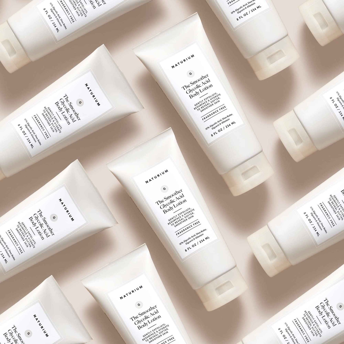 Naturium The Smoother Glycolic Acid Body Lotion, Resurfacing & Exfoliating Treatment, with 10% Glycolic Acid, 8 oz