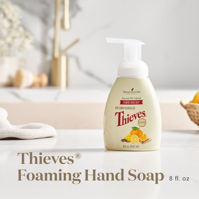 Thieves Foaming Hand Soap 8 fl oz. by Young Living Essential Oils - 1 Pack