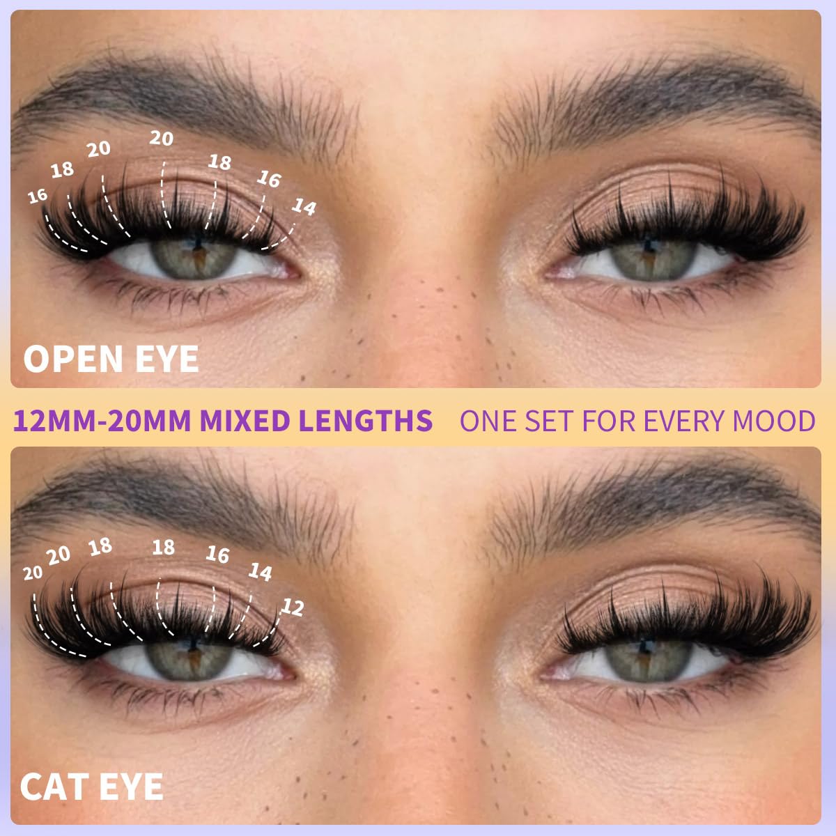 Kiromiro Lash Clusters with Spikes Eyelash Clusters Fluffy 12-20mm Cluster Eyelash Extensions 216pcs Individual Lashes Clusters Wispy DIY Lash Extension Cluster Lashes Mink