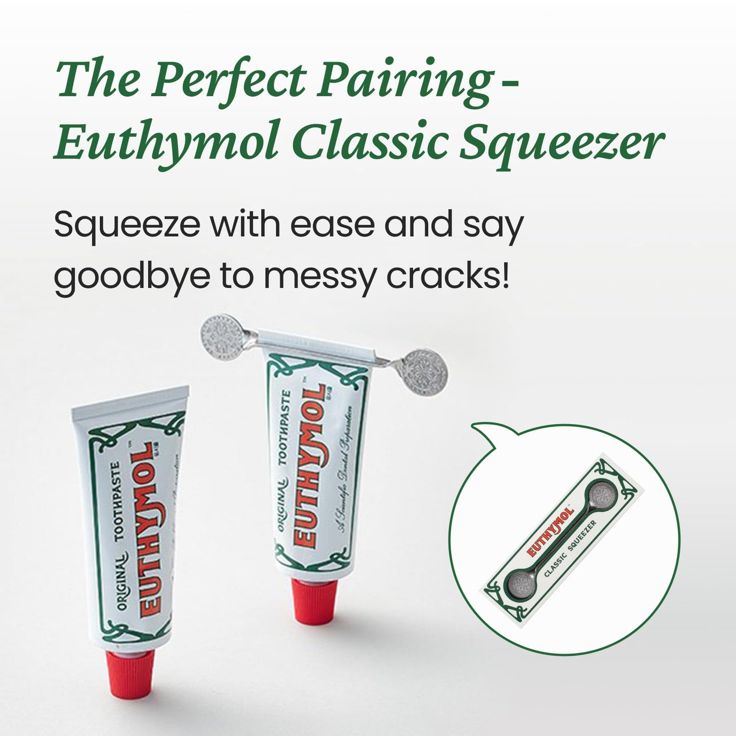 EUTHYMOL Original Pink Toothpaste (3.7fl oz * 2ea/Pack of 2) - Fluoride-Free Toothpaste for Sensitive Teeth & Gum. Bad Breath, Cavity Prevention, 12-Hour Long Lasting Freshness with Wintergreen