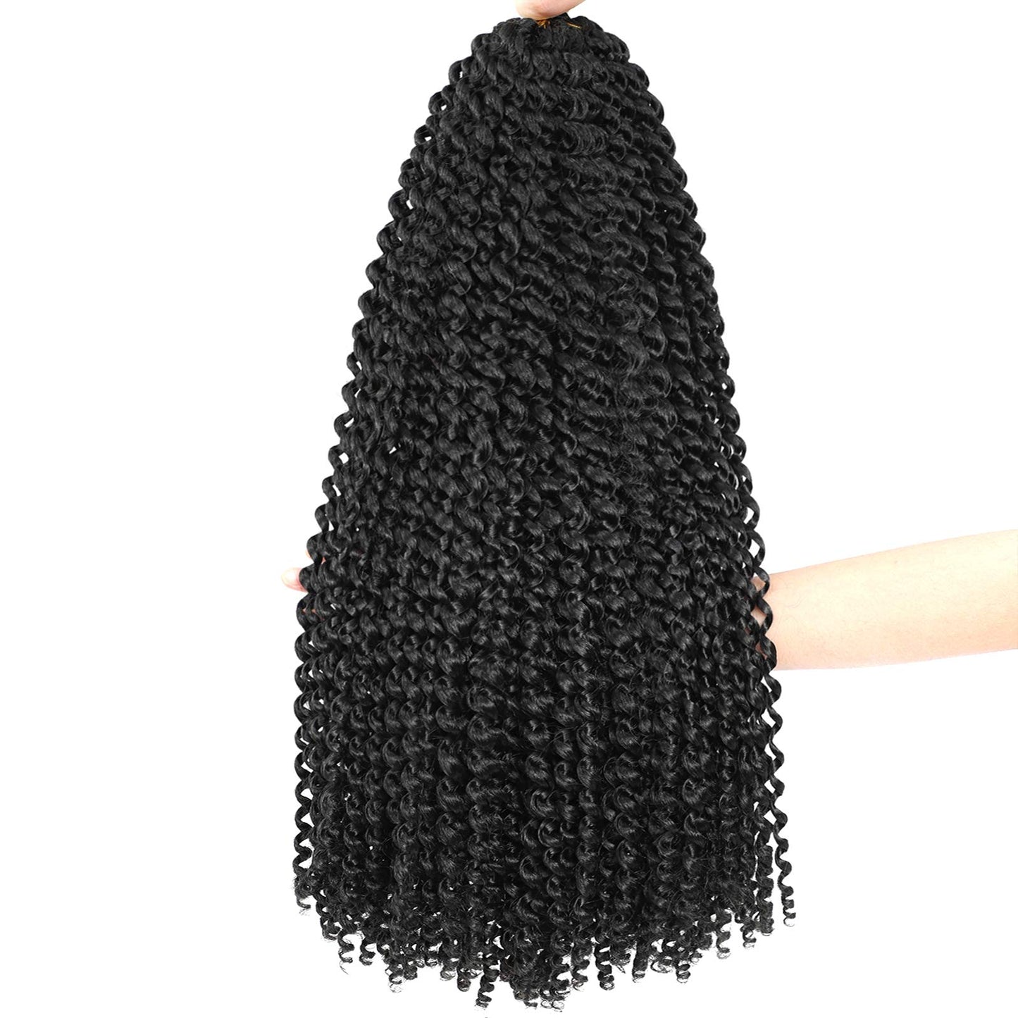 Alrence Passion Twist Hair 24 Inch 8 Packs Long Water Wave Crochet Hair