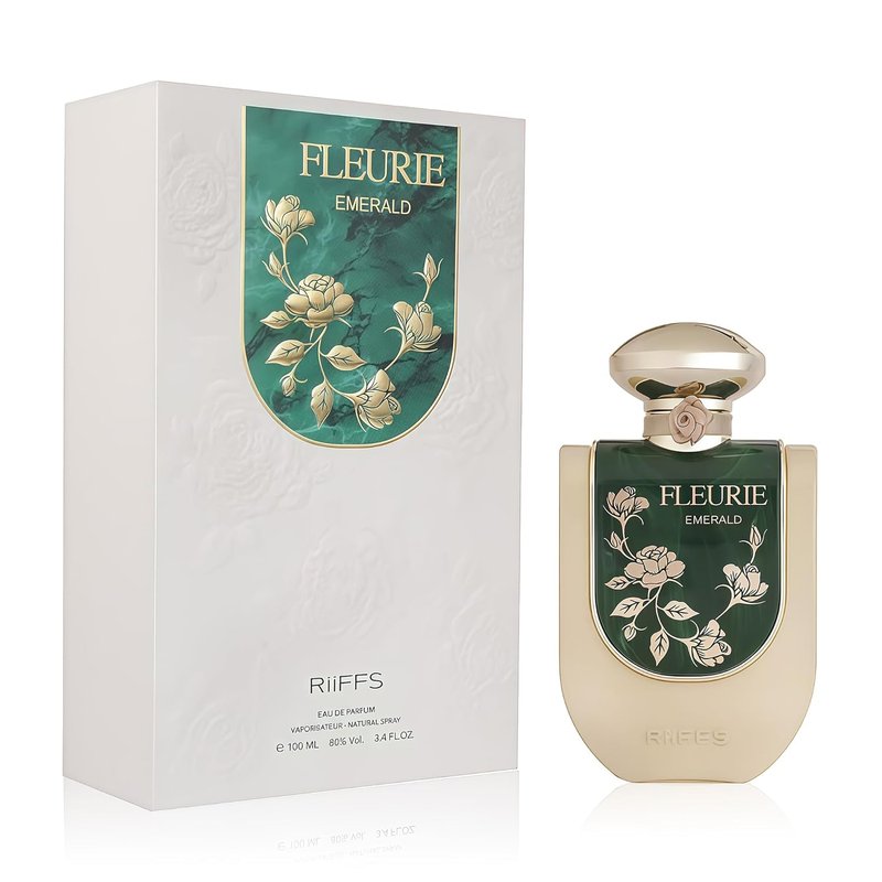 Fleurie Emerald Women's Gourmand Perfume - Vanilla & Caramel Floral Scent | 3.4 Fl Oz Eau de Parfum