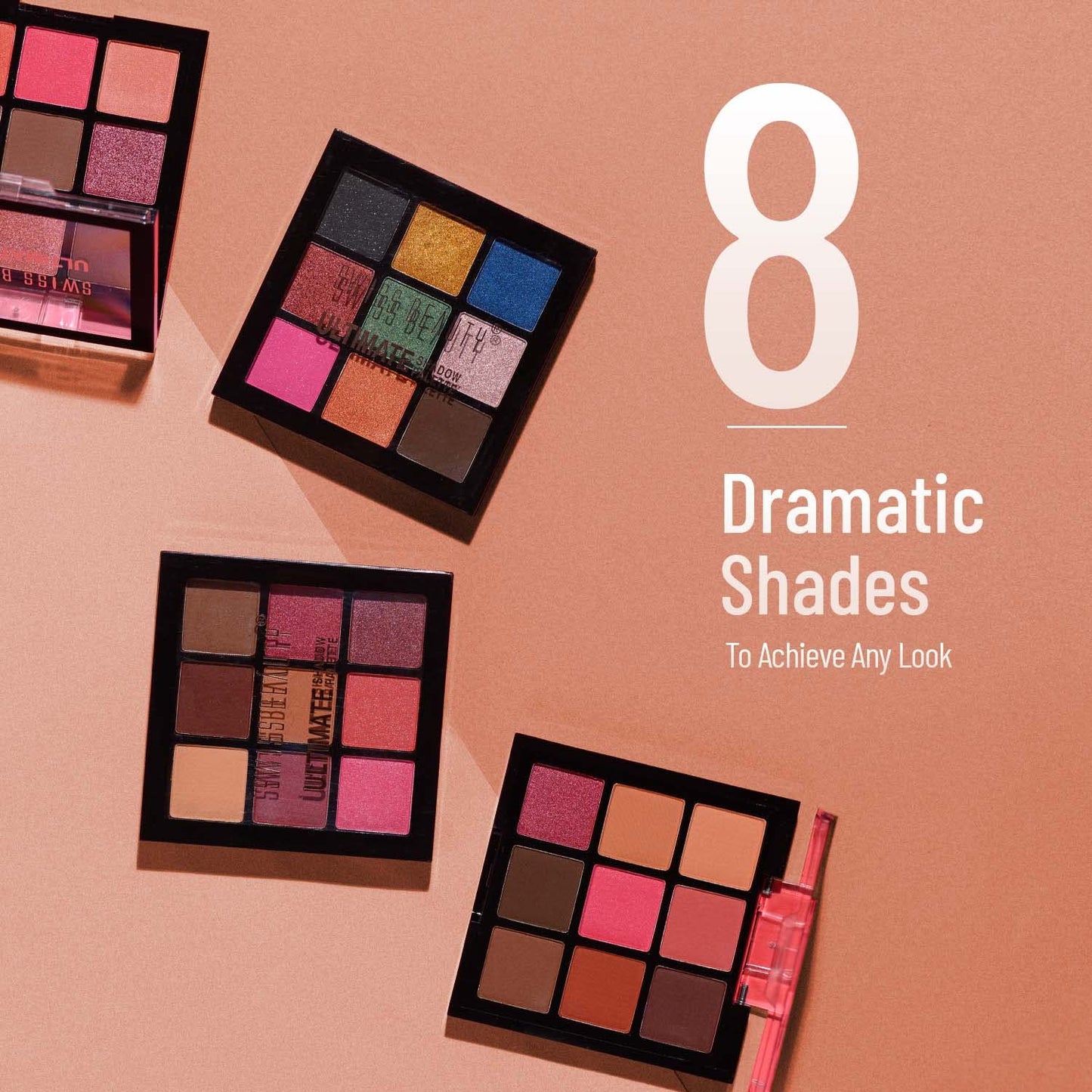 Ultimate Shadow Palette for Eyes - Swiss Beauty Shade 06, 9g | Vibrant Color Selection