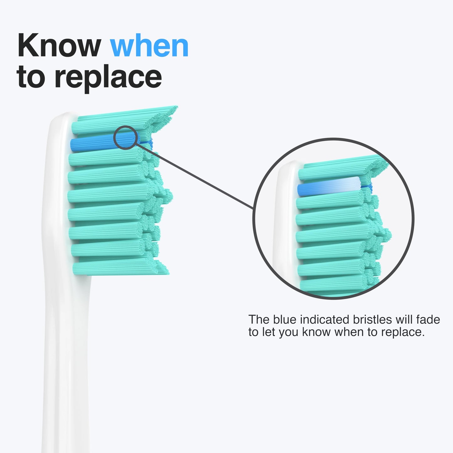 BOVVSLE Replacement Toothbrush Heads for Philips Sonicare Replacement Heads E-Series, Essence, Electric Replacement Brush Head for Phillips Sonicare E Series, for Philips Sonic Care Toothbrush,6 Pcs