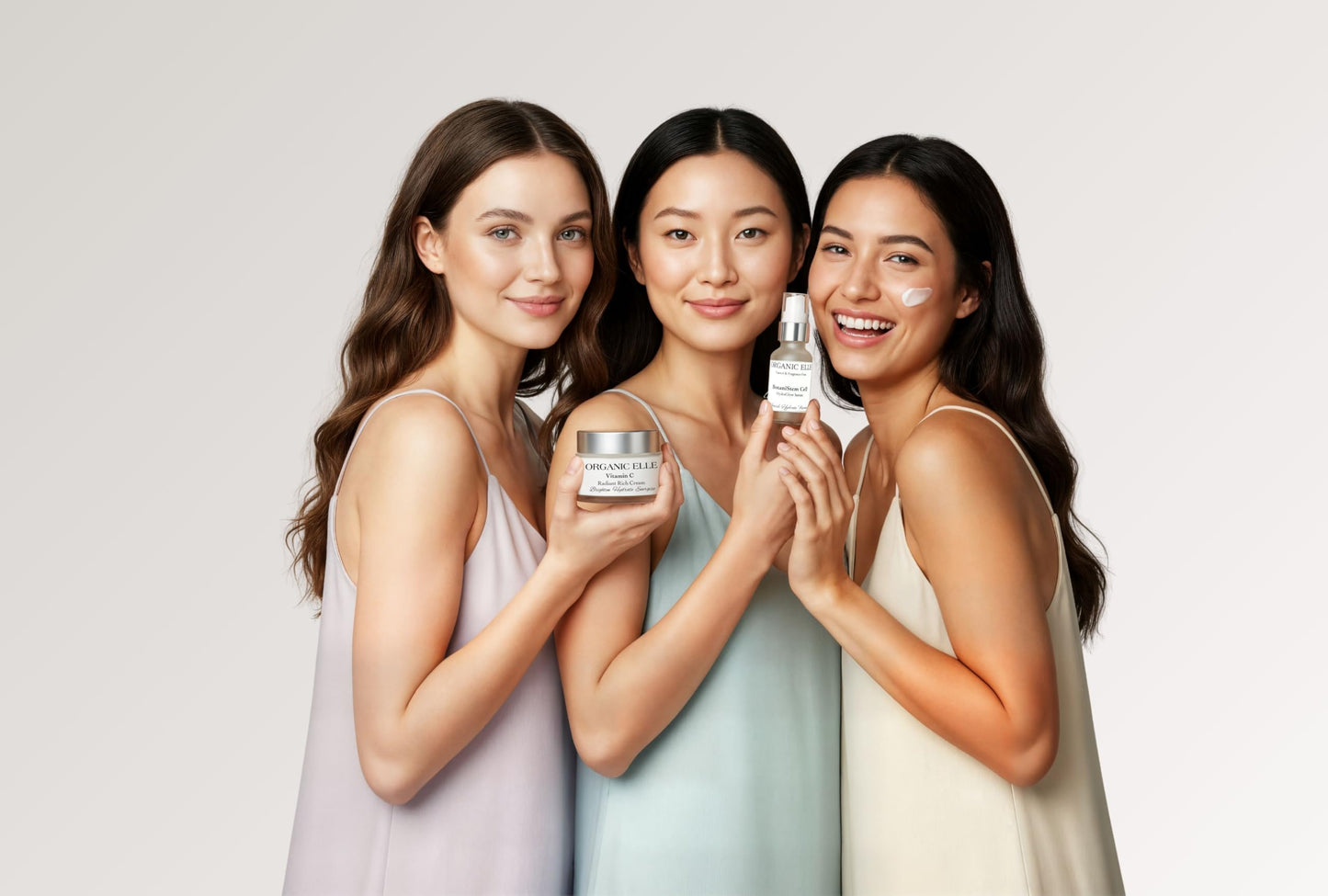 Organic Elle Vitamin C Radiant Rich Cream, Antioxidant Face Moisturizer with Aloe Vera and Botanical Oils