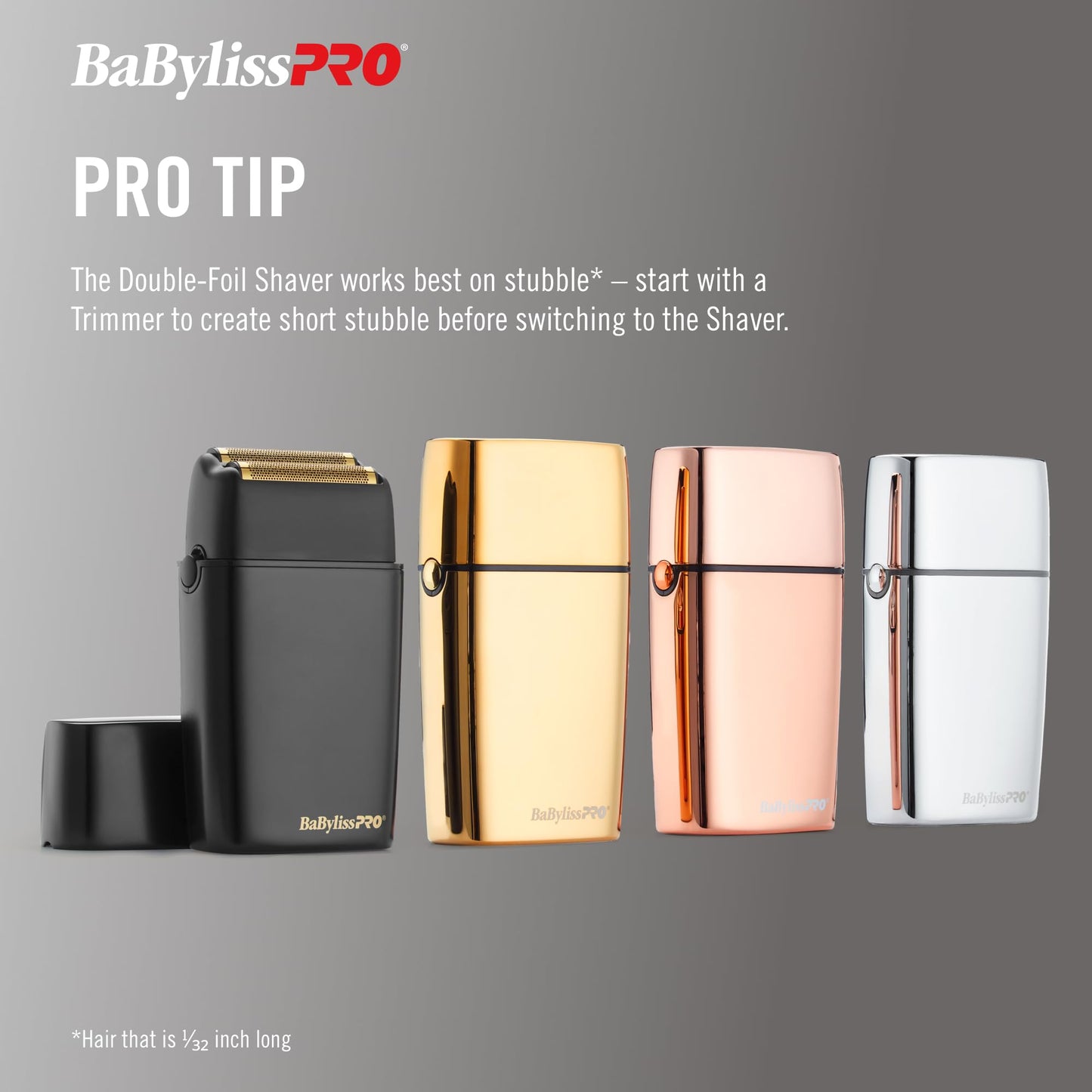 BaBylissPRO Barberology Double Foil Shaver FXX3SB FX3 Professional High-Speed Electric Shaver