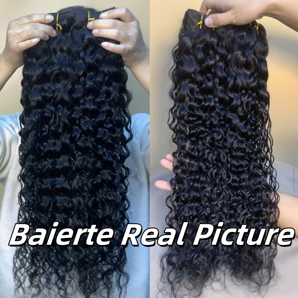 Water Wave Human Hair Bundles - 100% Unprocessed Double Weft Extensions | Curly 20 Inch for Black Women