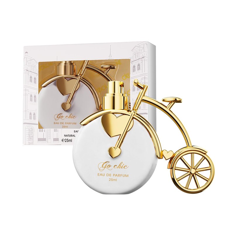 Bicycle Design Natural White Perfume Eau de Parfum Spray for Women, Fruity, Floral & Woody Fragrance Notes, 0.85 fl.oz | 25 ml