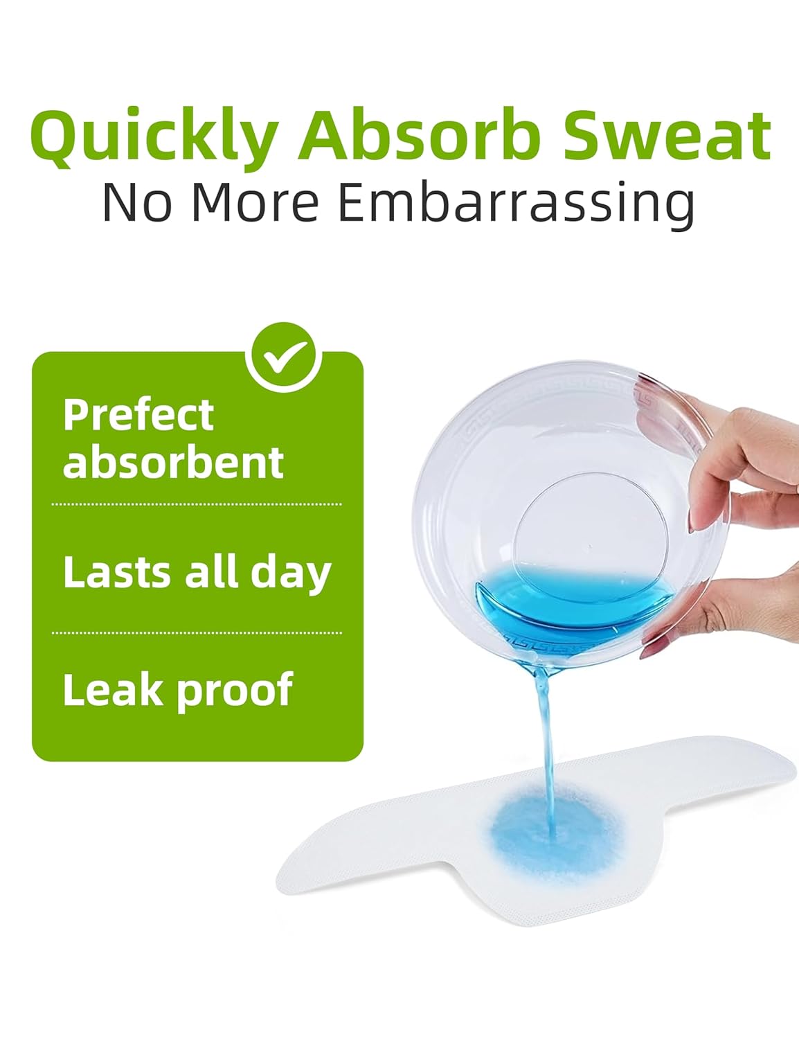 Disposable Collar Protectors - Self-Adhesive Sweat Pads for Shirts | 80 PCS Invisible Neck Liner for All-Day Freshness