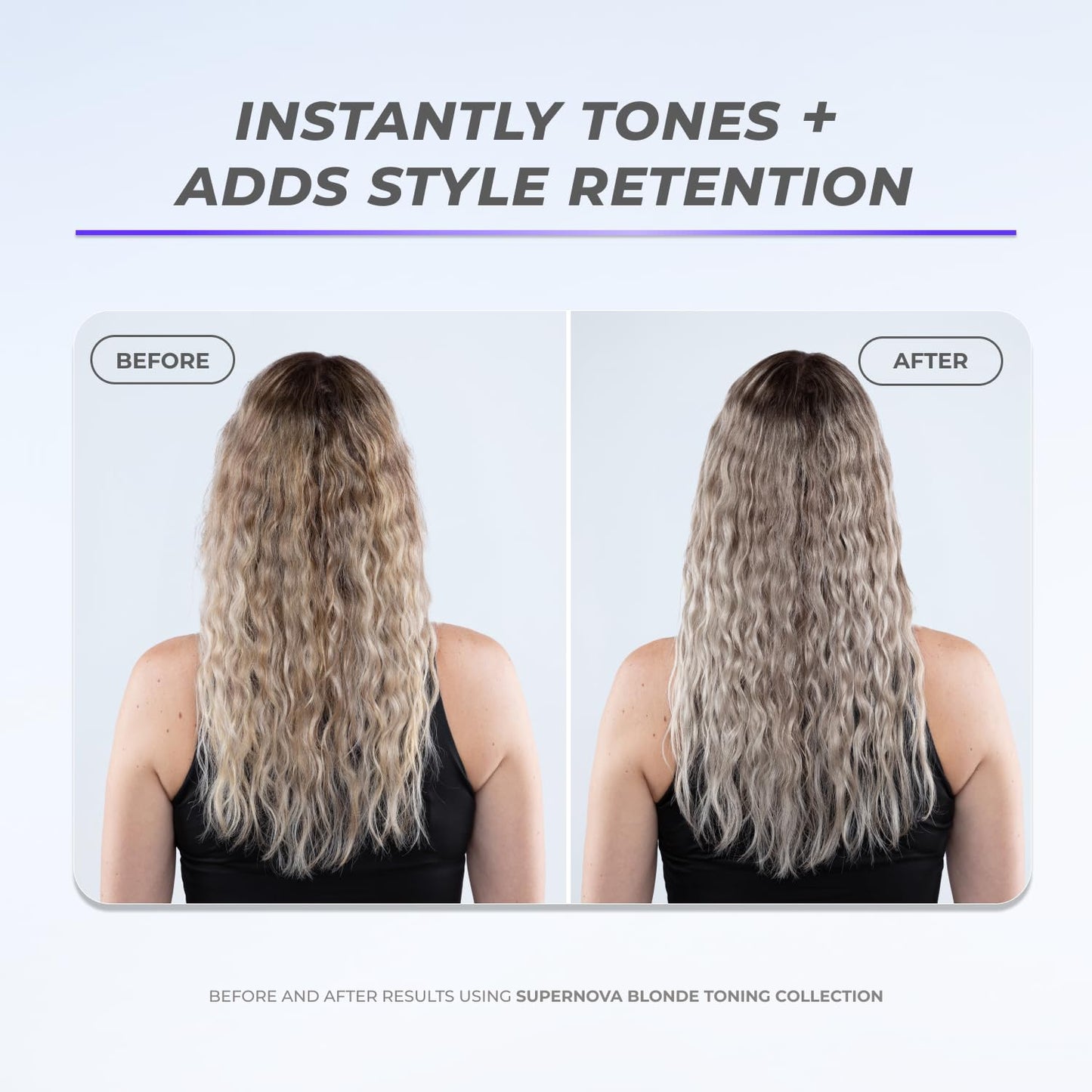 XMONDO Hair Supernova Blonde Toning Leave-In Foam, Vegan Formula Hair Toner Foam for Reducing Brassy and Yellow Tones on Blonde, Highlighted, and Gray Colors, 6.7 Fl. Oz