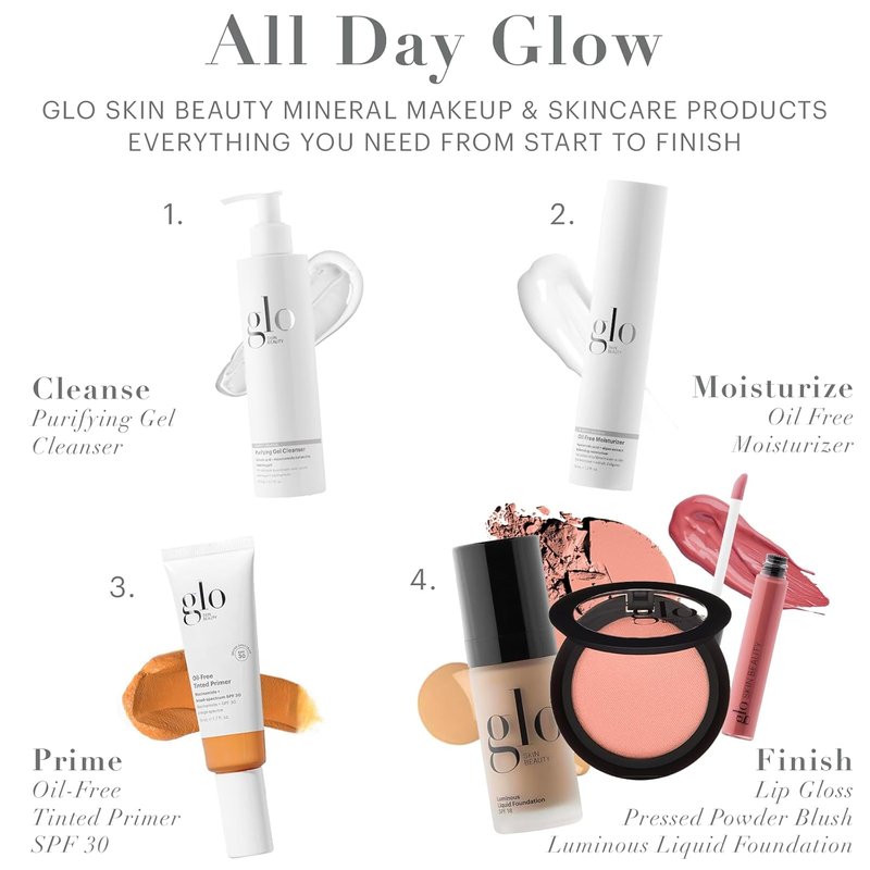 Glo Skin Beauty Blush - High Pigment Pressed Powder Blush for Cheeks | Papaya Shade for a Natural Glow