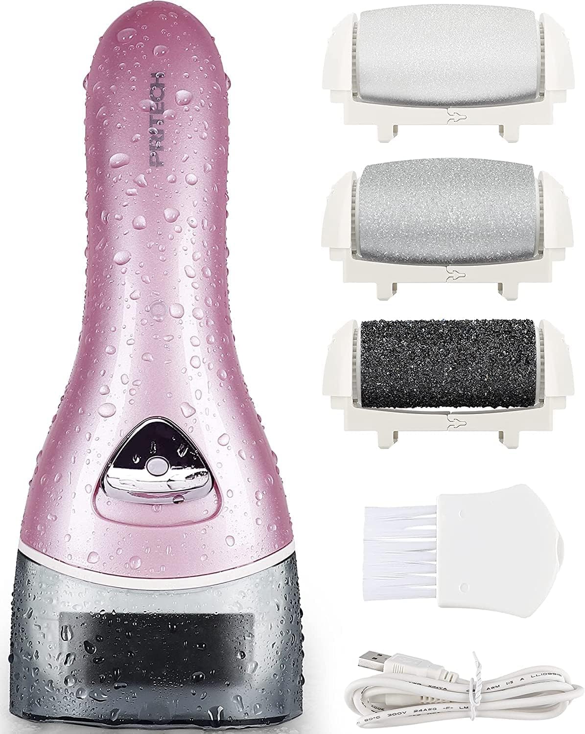 Electric Feet Callus Removers Rechargeable,Portable Electronic Foot File Pedicure Tools, Electric Callus Remover Kit,Professional Pedi Feet Care Perfect for Dead,Hard Cracked Dry Skin
