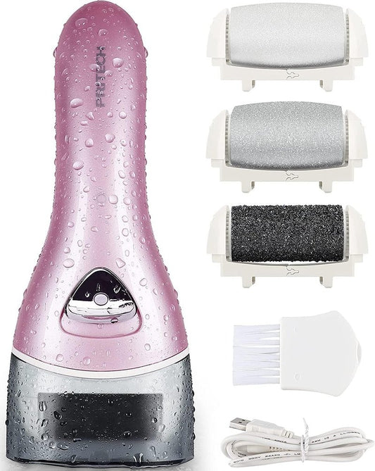 Electric Feet Callus Removers Rechargeable,Portable Electronic Foot File Pedicure Tools, Electric Callus Remover Kit,Professional Pedi Feet Care Perfect for Dead,Hard Cracked Dry Skin