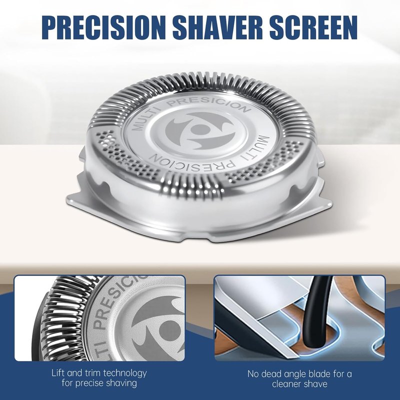 Philips Norelco SH50 Replacement Heads - 3 Pack Compatible with Series 5000 Electric Shavers | Precision Blades for Smooth Shaving