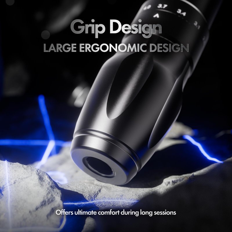 INKin Tattoo Gun with 7 Adjustable Stroke Lengths 2.2mm-4.2mm, Ultra-Plus Wireless Tattoo Pen Machine 1600mAh Power Supply, Tattoo Pen with LED Display for Beginners and Artists