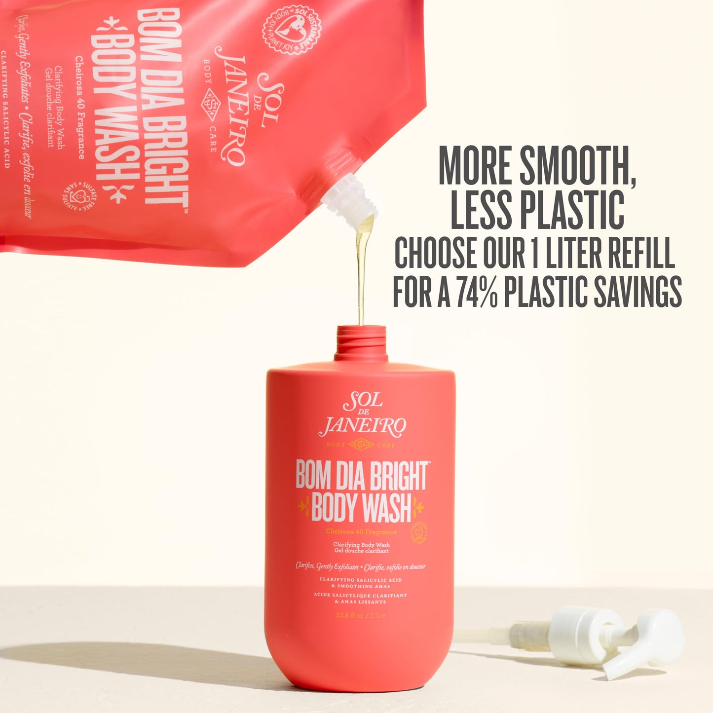 Sol de Janeiro Bom Dia Bright Body Wash - 1L Jumbo Size with Pump