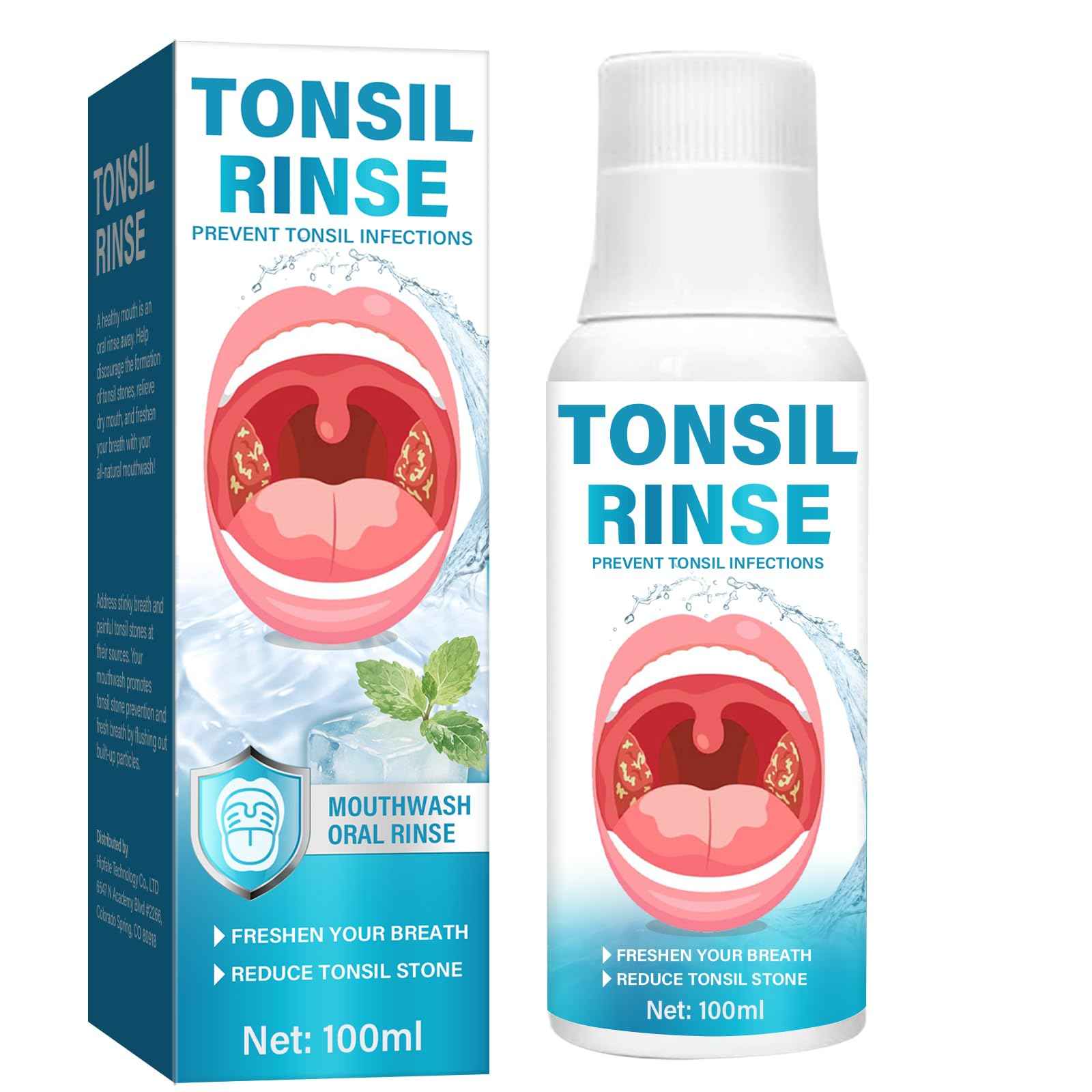 Tonsil Stone Remover, Tonsil Stone Mouthwash to Help Soothe Tonsils, Eliminate Bad Breath and Relieve Dry Mouth