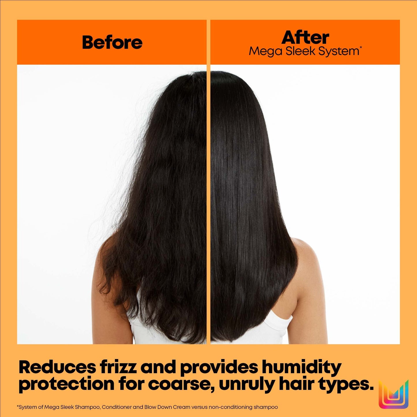 MATRIX Total Results Mega Sleek Shampoo | Controls Frizz & Smooths Hair | With Shea Butter | For Unruly Hair