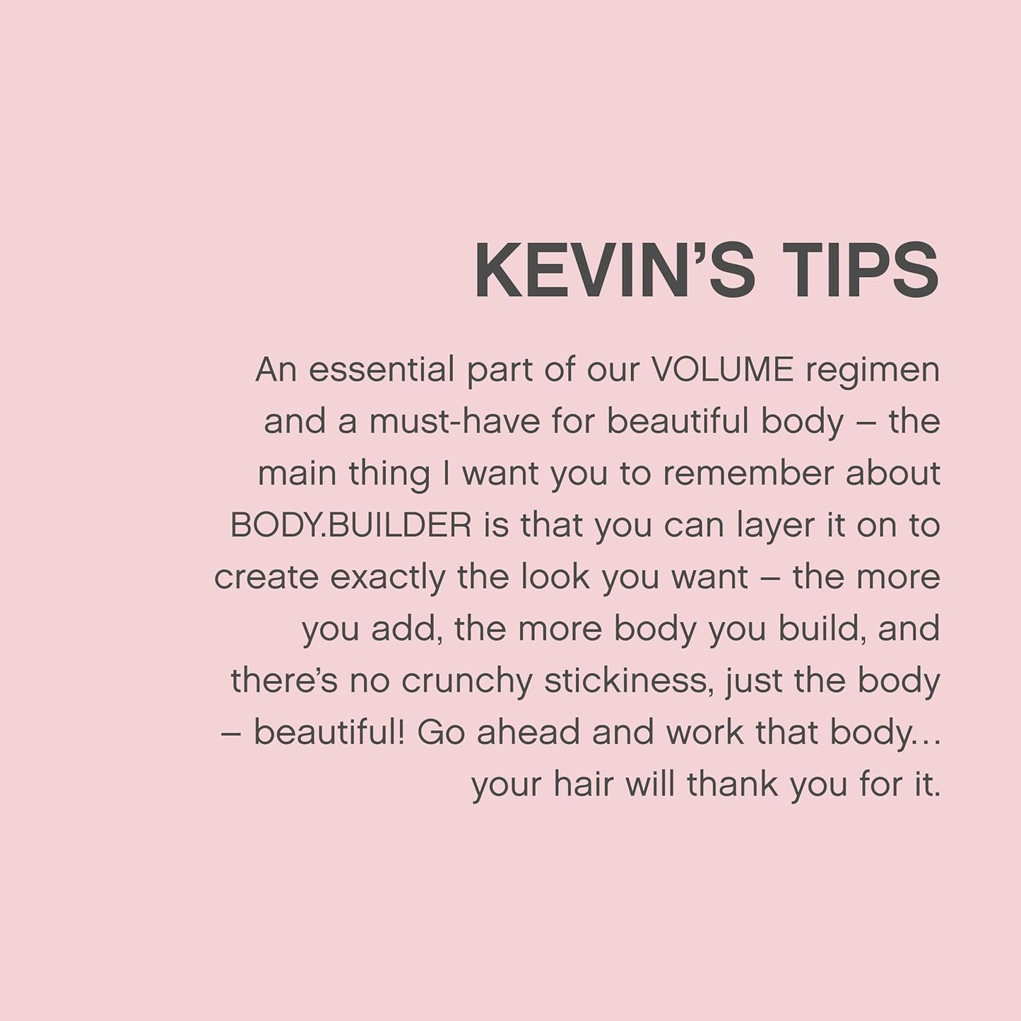 Kevin.Murphy Body.Builder Hair Volumizing Mousse - Weightless & Sulphate-Free Formula | 350 mL / 11.8 fl oz