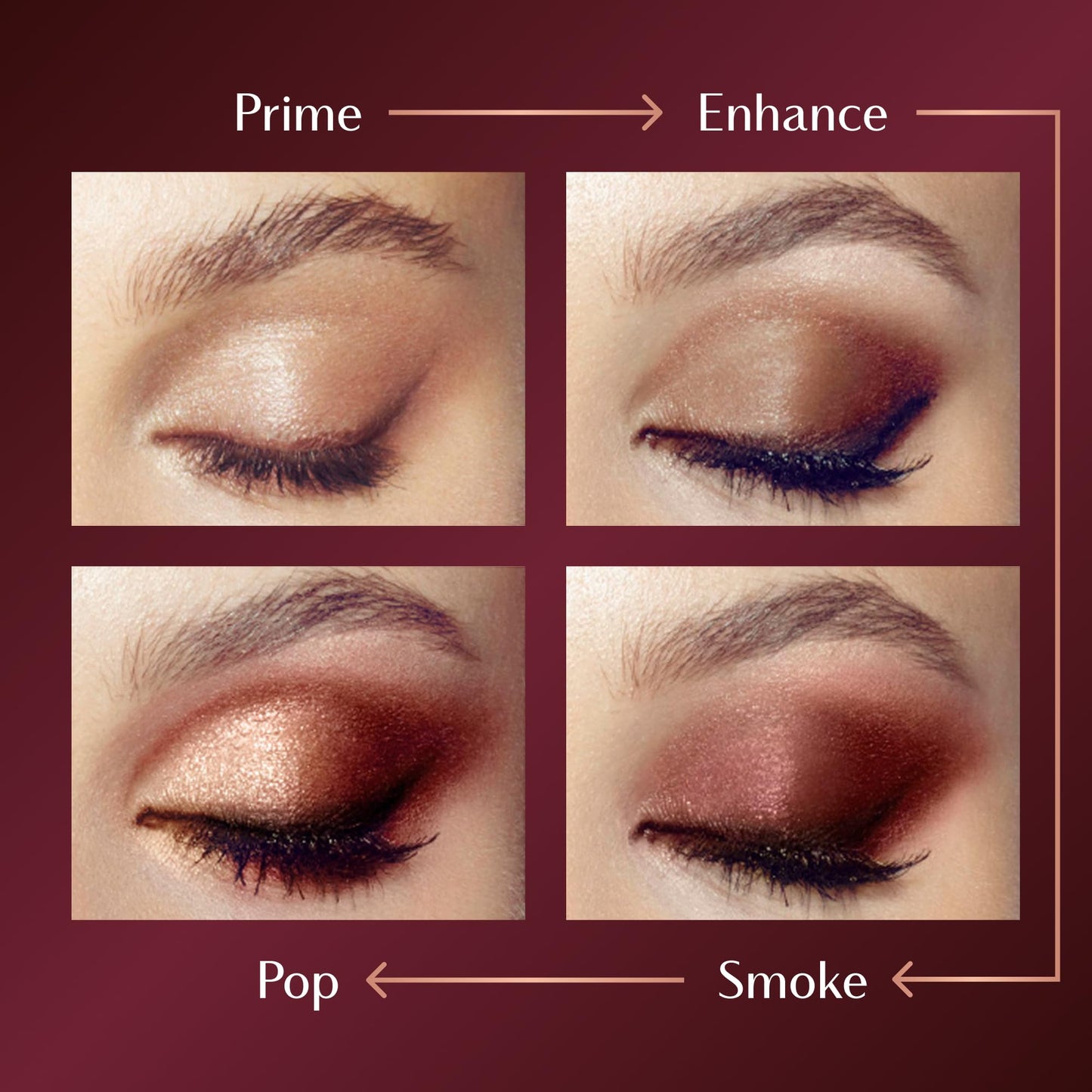 Charlotte Tilbury Luxury Palette Eyeshadow - Shimmer, Metallic & Satin Matte Eyeshadow Quad with a Rich Powder Formula - Includes 4 Complementary Shades - The Golden Goddess