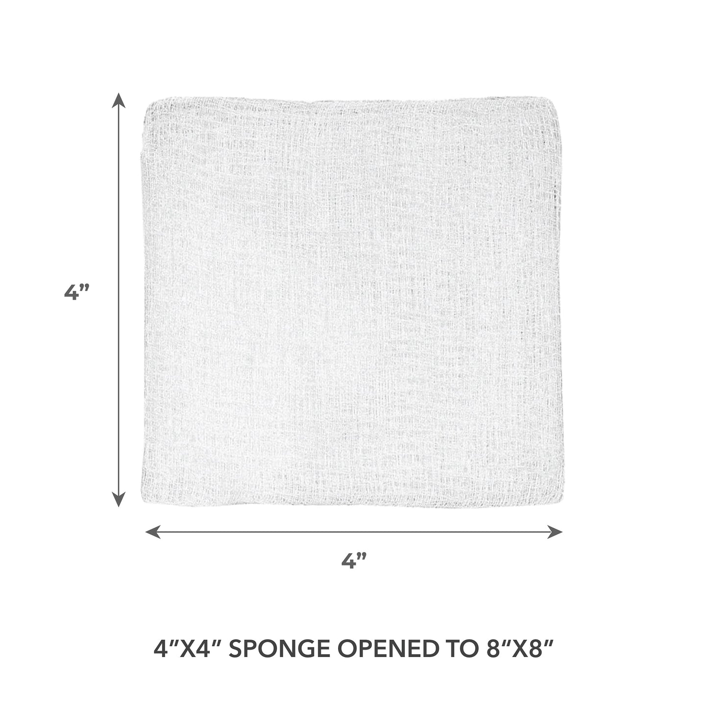 ForPro Professional Collection Premium 12-Ply Gauze Sponges, 100% Cotton, Lint-Free, Non-Sterile Cotton, for Cosmetic and Medical Use, 4” x 4”, 200-Count (Pack of 4)