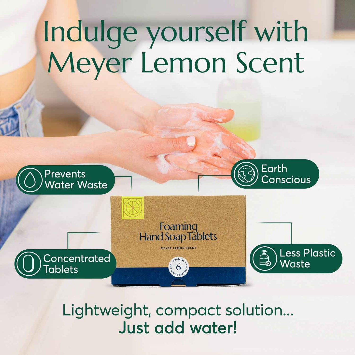 CLEANOMIC Foaming Hand Soap Tablets and Tablet Tin Bundle