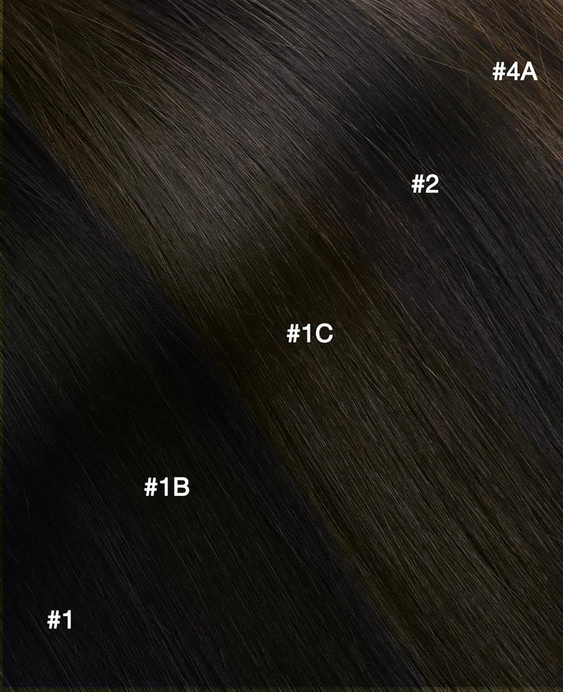 Invisi Edge Tape in Hair Extensions - 18" Balayage Walnut to Ash Blonde, 6pcs, Virgin Remy Hair, Seamless Design