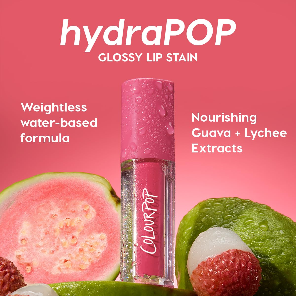 HydraPop Glossy Lip Stain - Hydrating, Non-Drying Lip Gloss with Soft Tint - A Little Dramatic | 0.11 Fl Oz