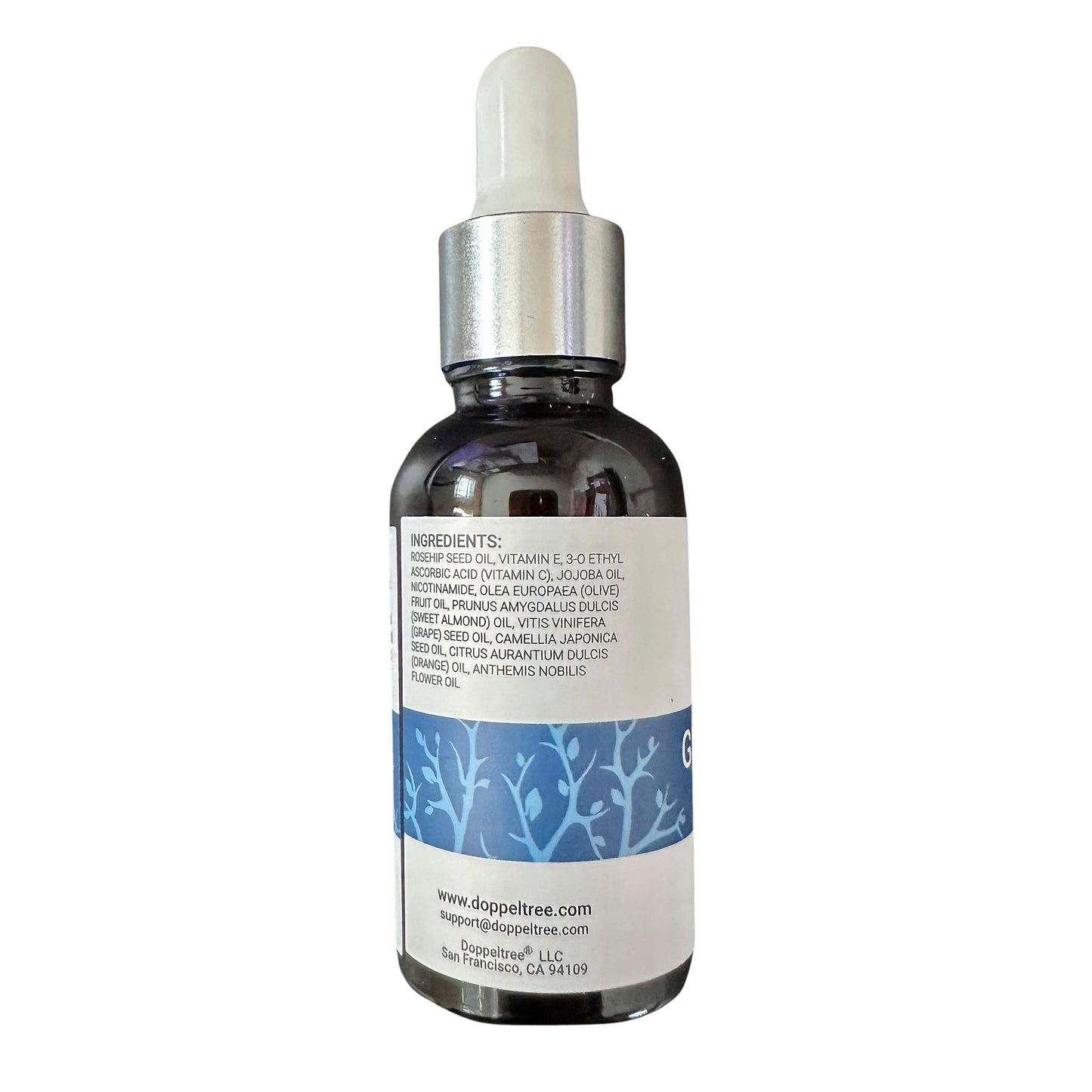 Doppeltree Face Oil for Glowing Skin and Gua Sha Facial Massage, Dermaplaning Facial Oil Anti Aging with Cold-pressed Rosehip Oil, Jojoba Oil, Almond Oil and Vitamin C & E
