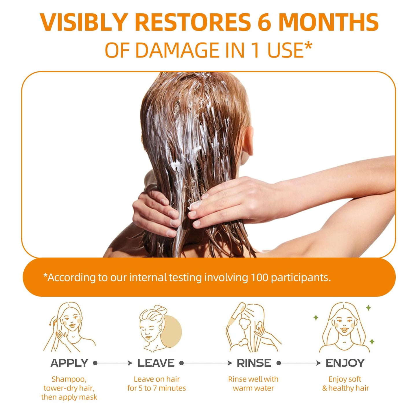WDETHMY Hydrating Hair Mask for Damaged Hair - Deep conditioning & Moisturizing & Smoothing Hair Mask for Dry and Curly Hair, Natural Keratin Hair Treatment - Paraben, Phthalate & Sulfate Free