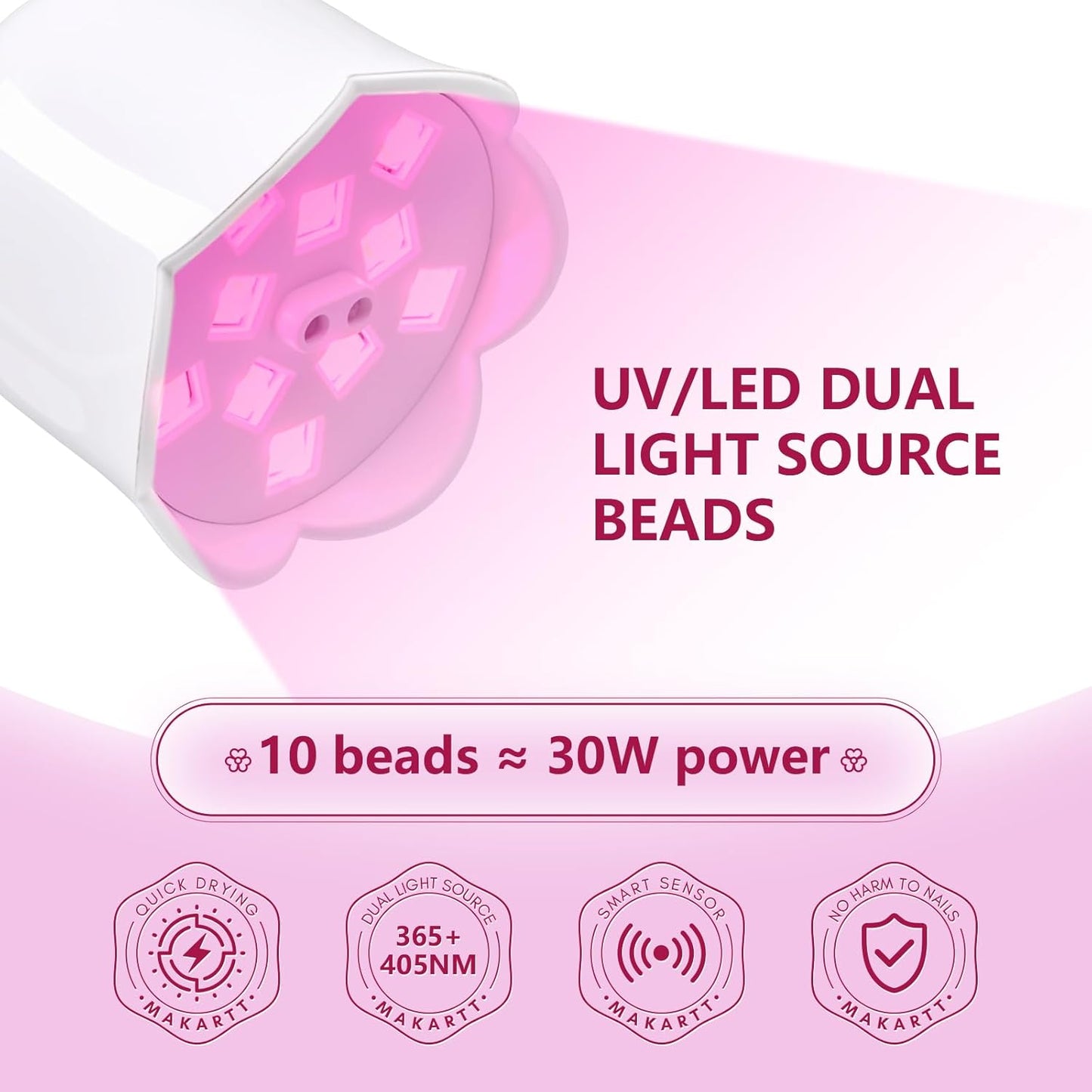 3D Nail Gel Sculpting Kit - DIY Nail Art Designs with Luminoza 10W Cordless UV/LED Lamp | 15g Bundle