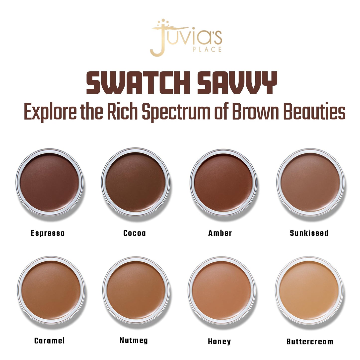 Juvia's Place Bronzed Cream Bronzer - Honey - Smooth Cream Bronzer Pot for Sun-Kissed Glow & Warmth, Buildable & Blendable Makeup Contour with Long-Lasting Matte Shimmer Finish, Highly Pigmented