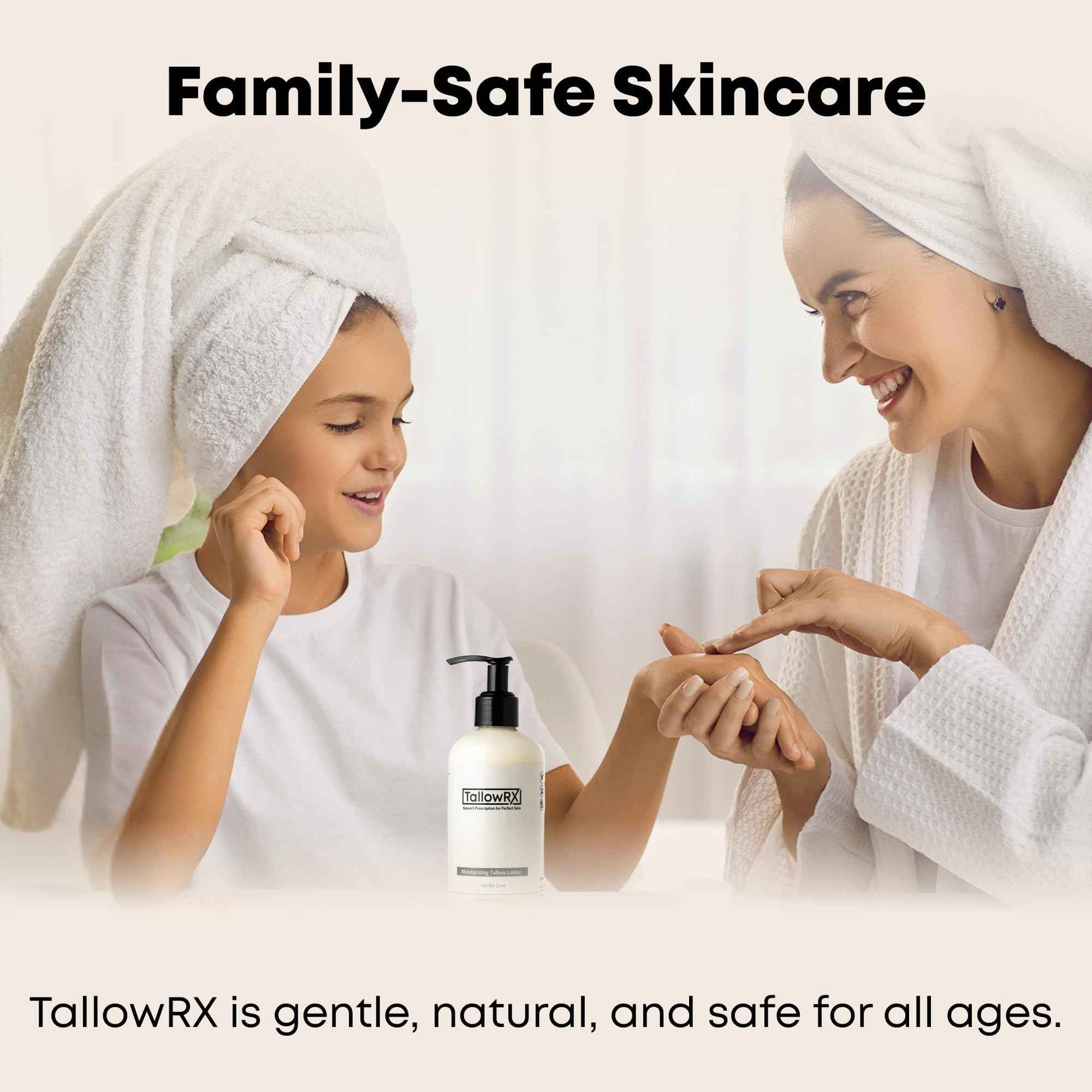 TALLOWRX Tallow Body Lotion – 100% Grass-Fed Beef Tallow for Skin, Face & Body – Pure & Organic Moisturizer with Jojoba Oil, Vitamin E (8 Fl Oz, Vanilla)