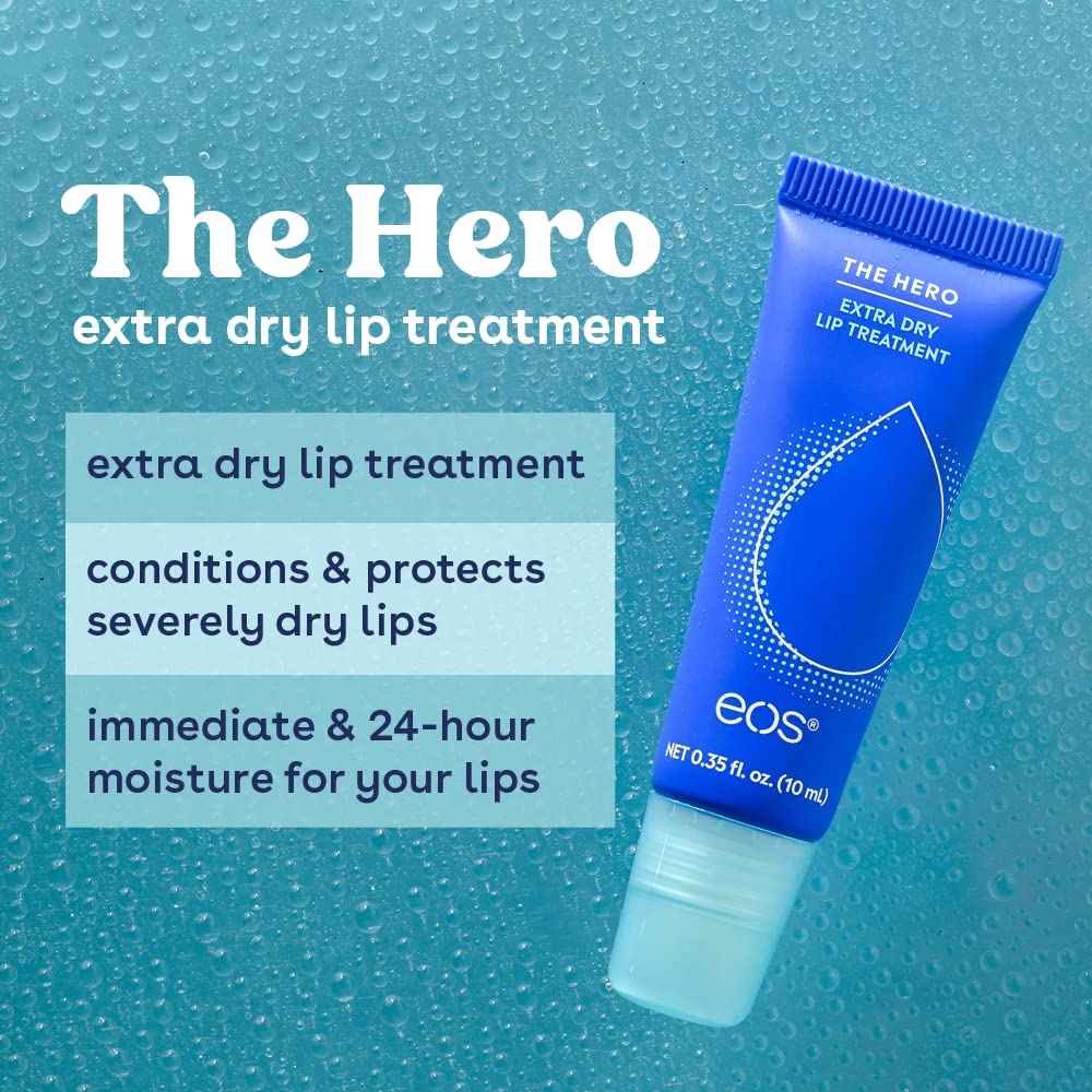 eos The Hero Lip Repair, Extra Dry Lip Treatment, 24HR Moisture & Shea Better Body Lotion- Vanilla Cashmere, 24-Hour Moisture Skin Care