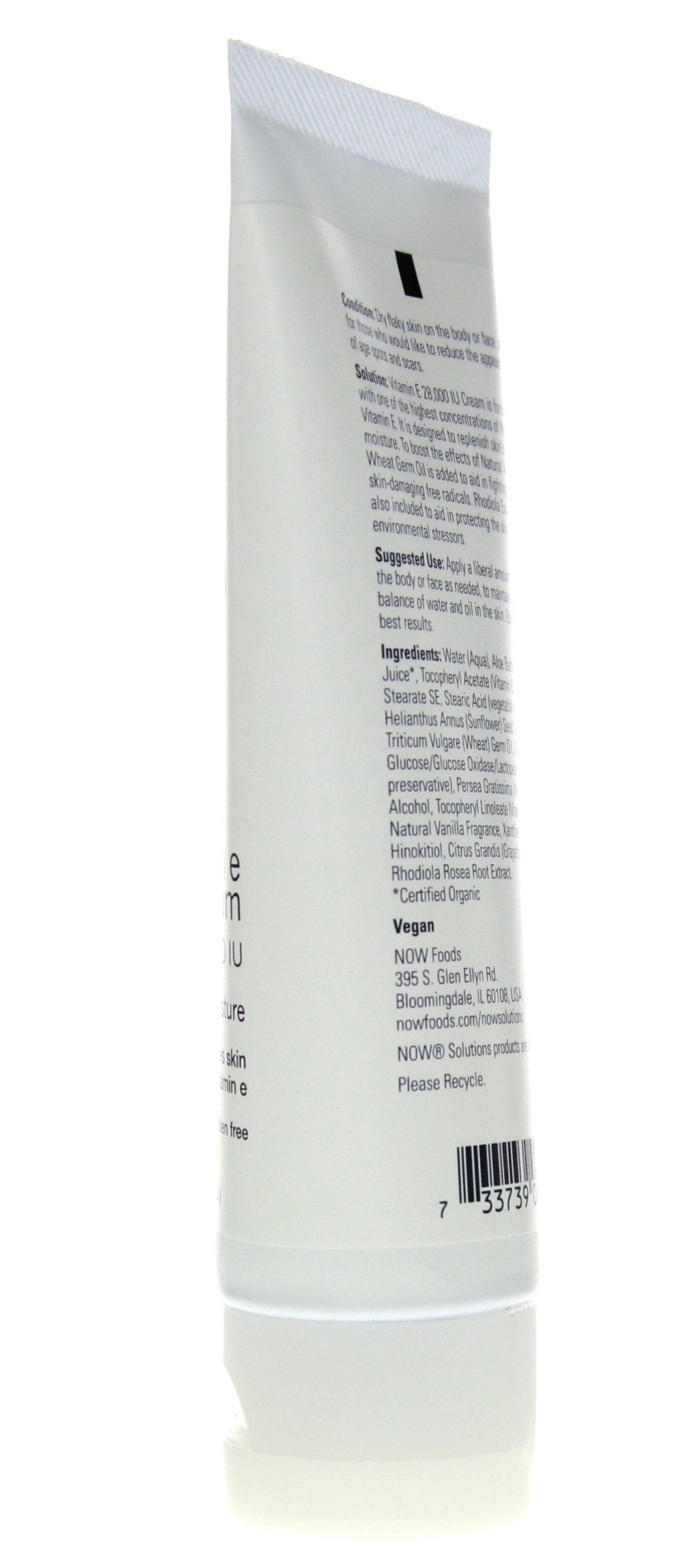 NOW Foods Vitamin E Cream 28,000 IU - 4 oz. (Two Pack)