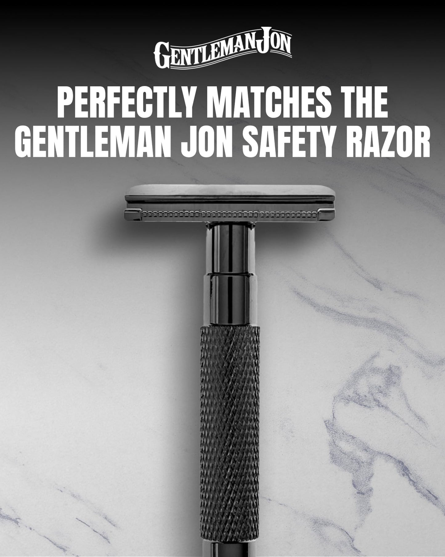 Gentleman Jon Shaving Stand for Razor & Brush for Men – Heavy Duty Gunmetal Razor & Brush Stand, Weighted Base, Matches Wet Shave Kit & Storage, Shaving Kit, Shaver Holder, Beard Accessories for Men