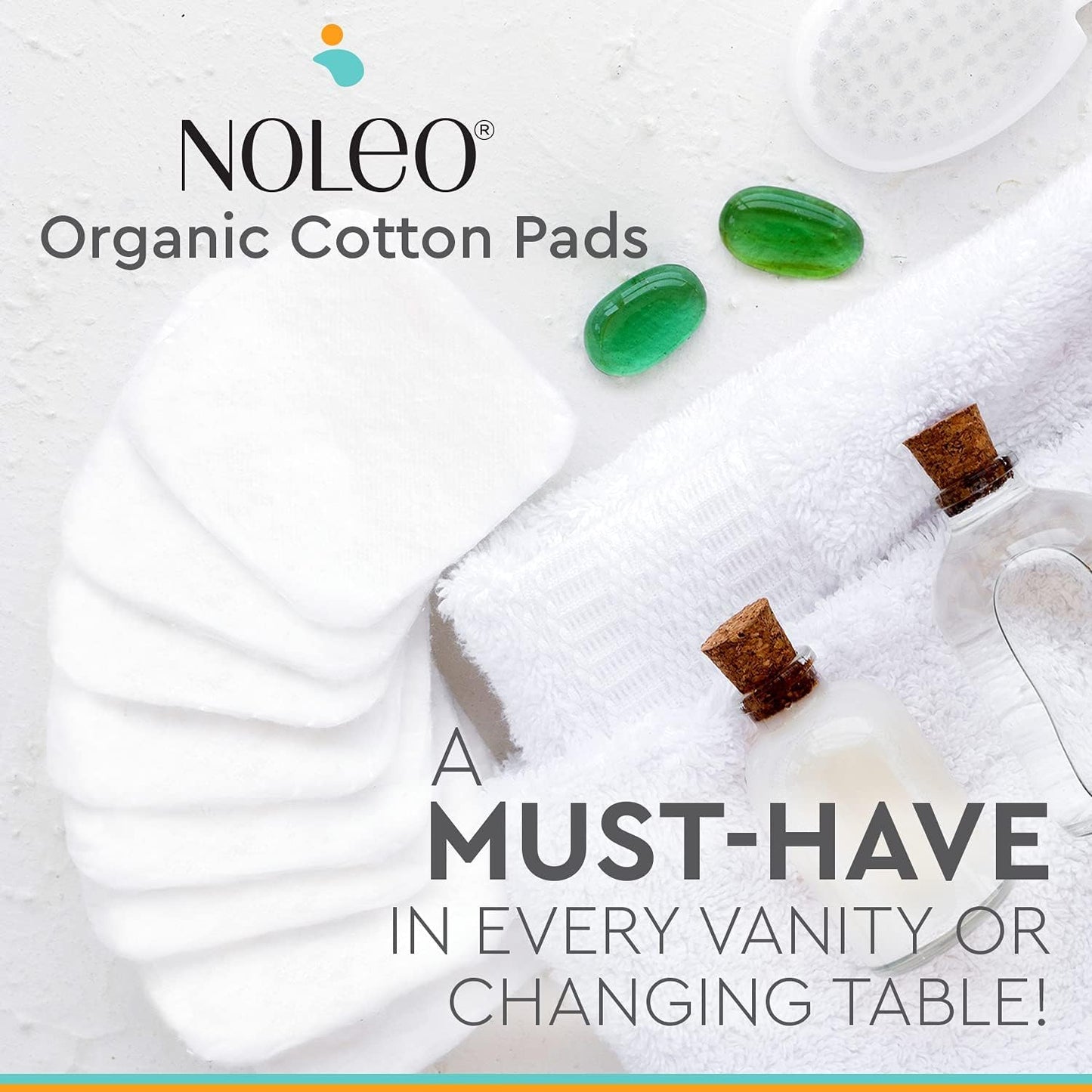 Cotton Rounds & Pads (240 Count (Pack of 3), Extra Large & Pressed)